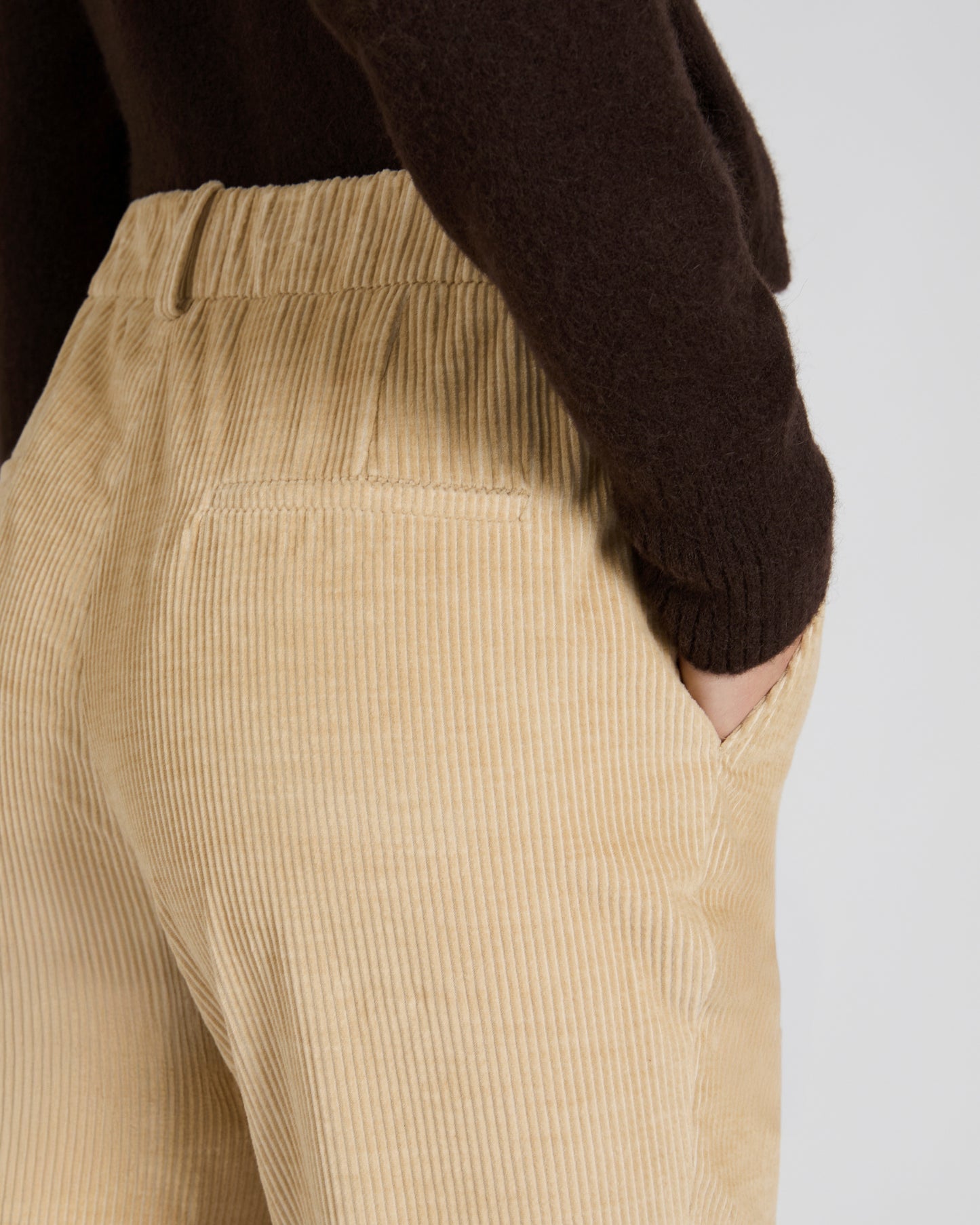 Regular fit corduroy trousers