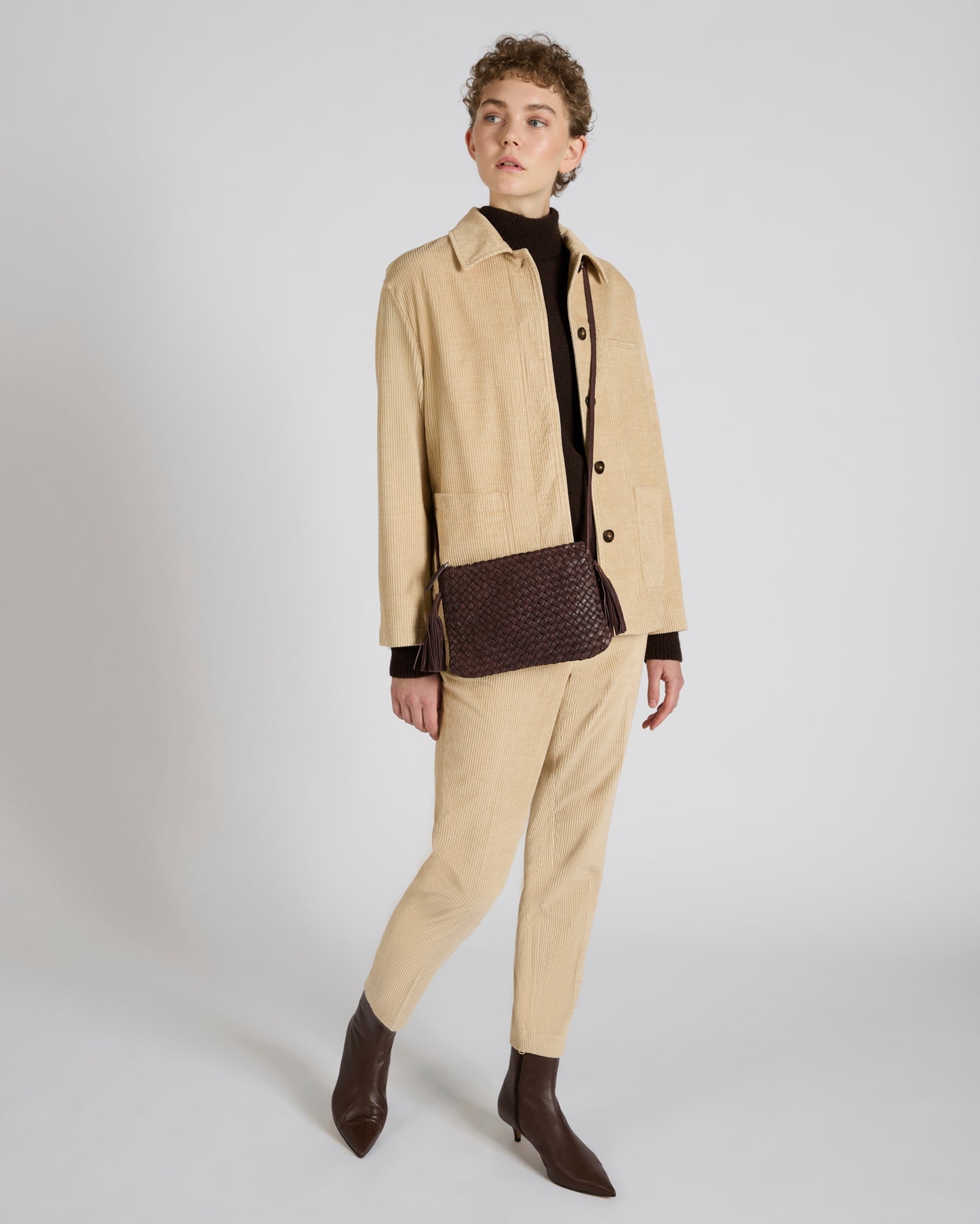 Regular fit corduroy trousers