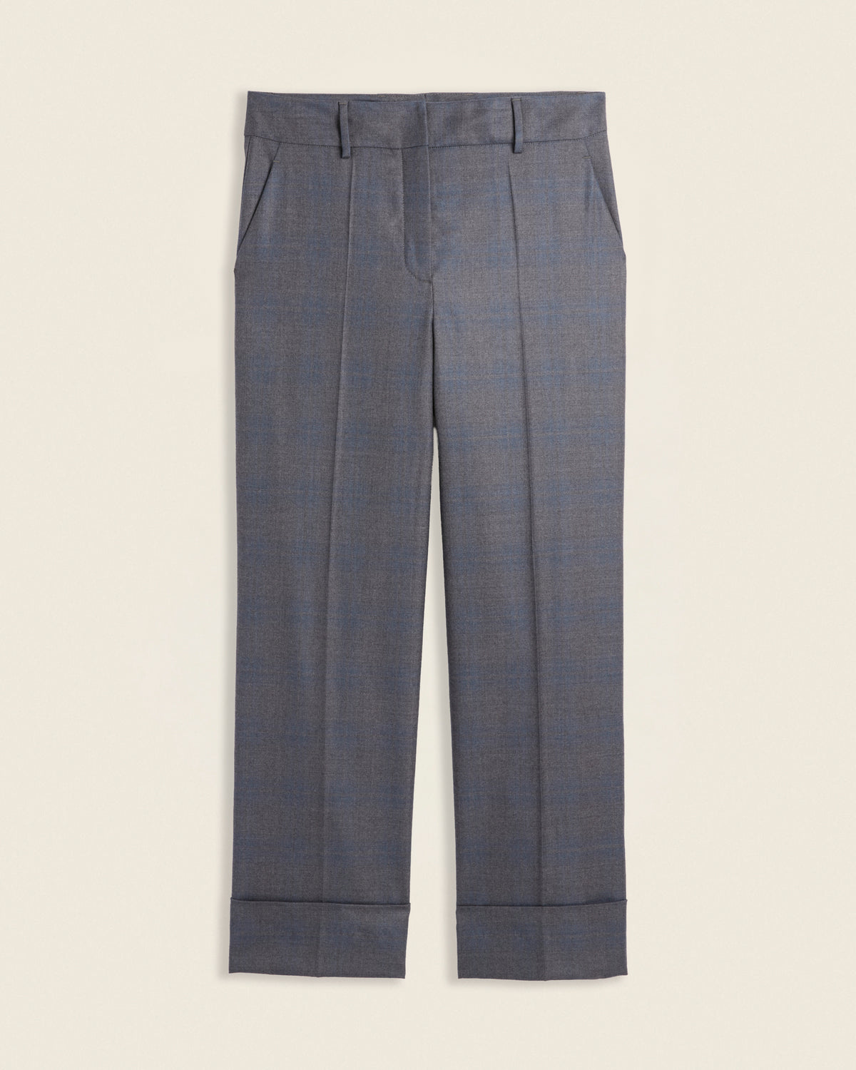 Wide-Fit-Hose aus kariertem Wollflanell