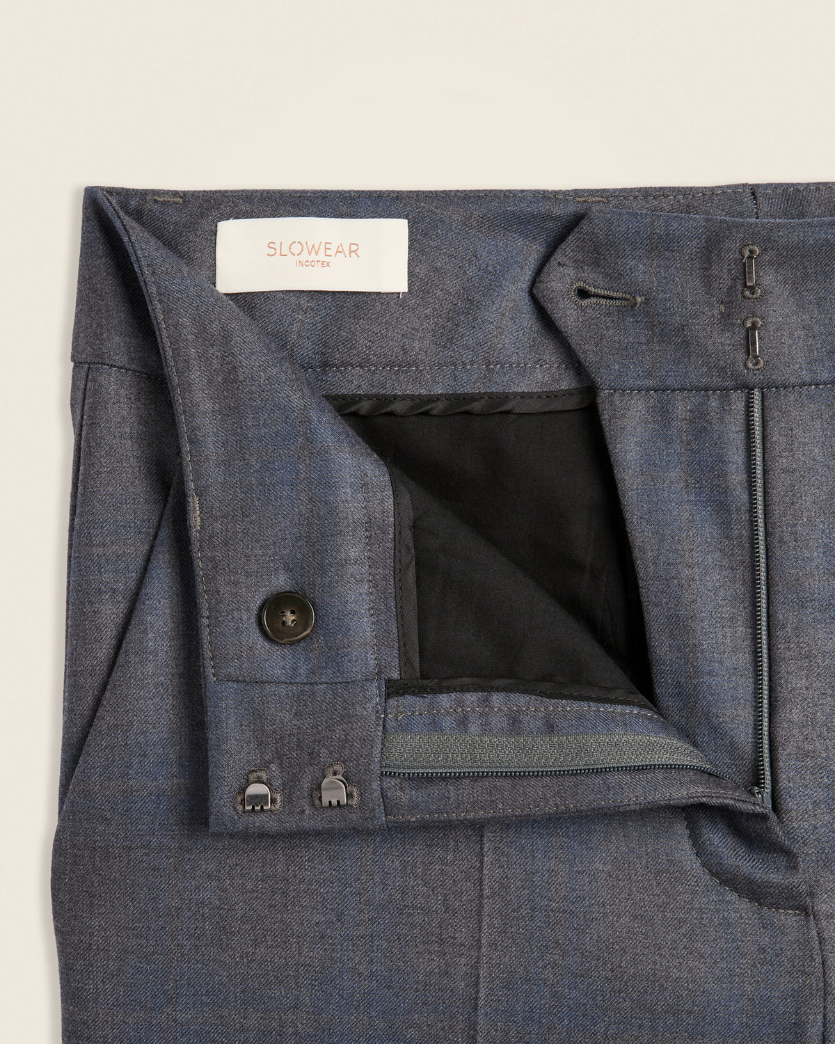 Wide-Fit-Hose aus kariertem Wollflanell