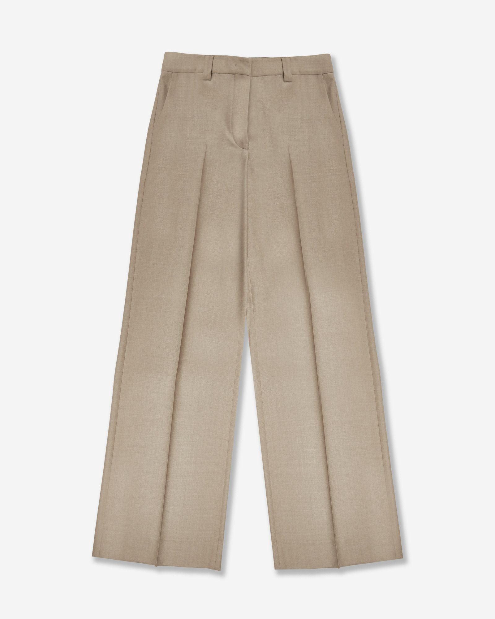 Regular fit trousers in stretch flannel