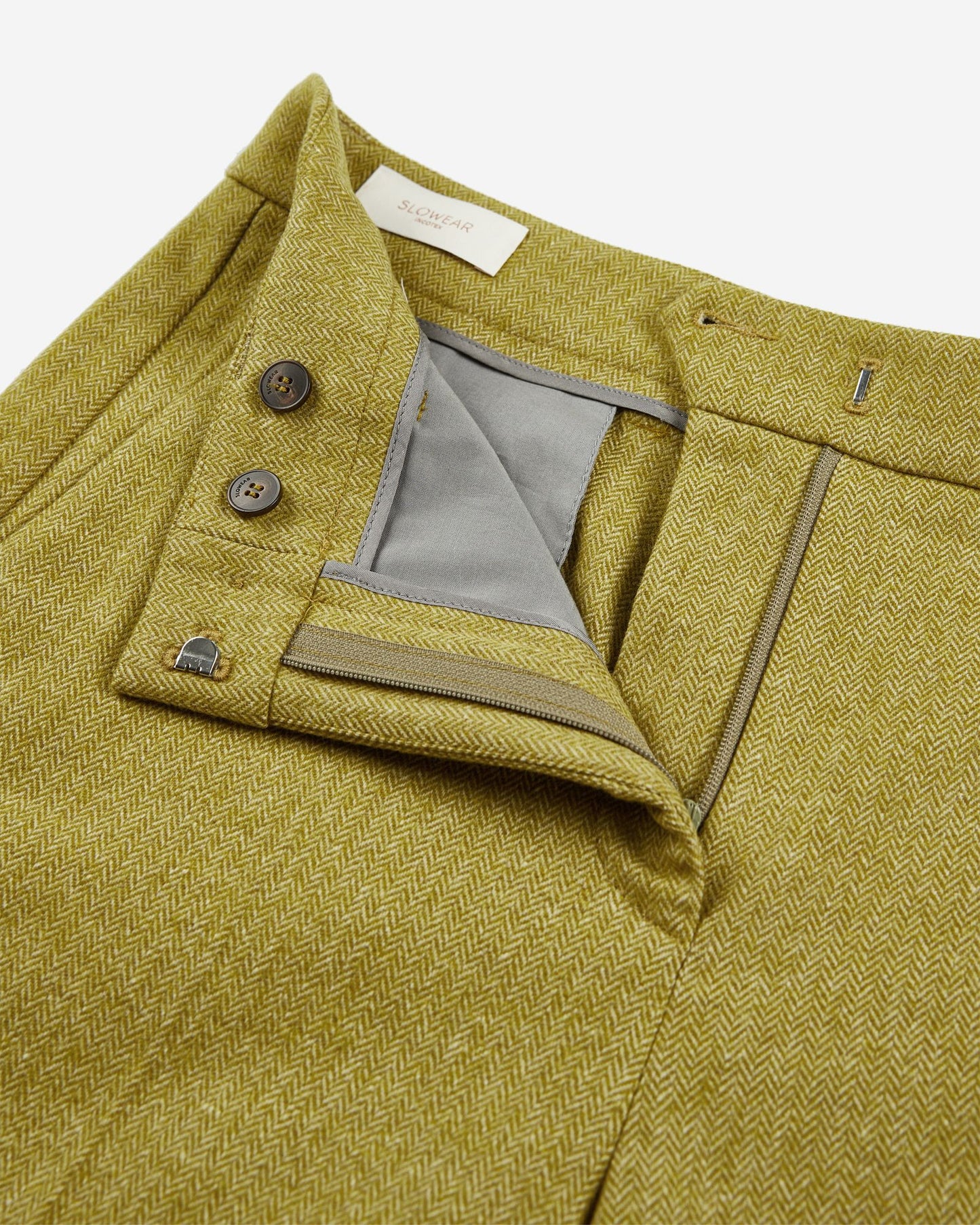 Regular fit trousers in stretch flannel