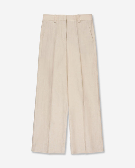 Incotex - Regular fit linen trousers - ivory