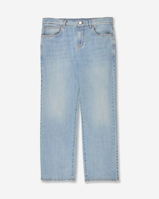 Incotex - Five-pocket boyfriend fit denim trousers - electric blue