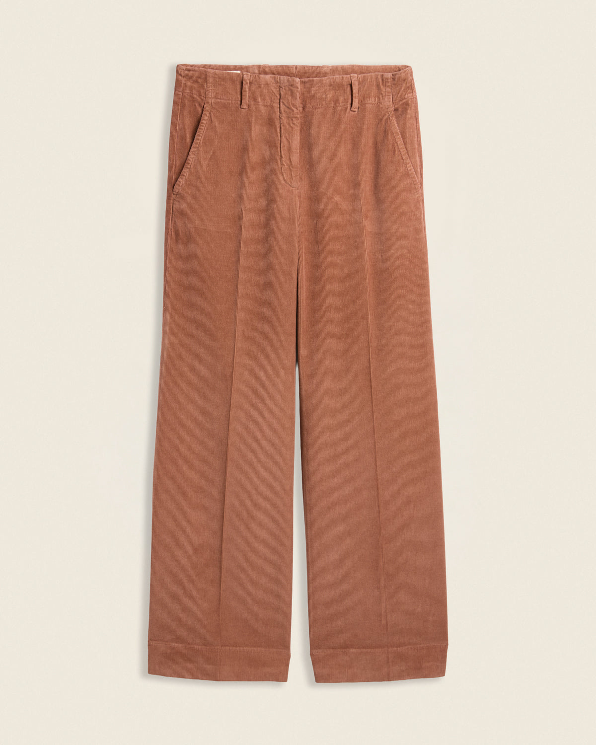Wide-fit corduroy trousers