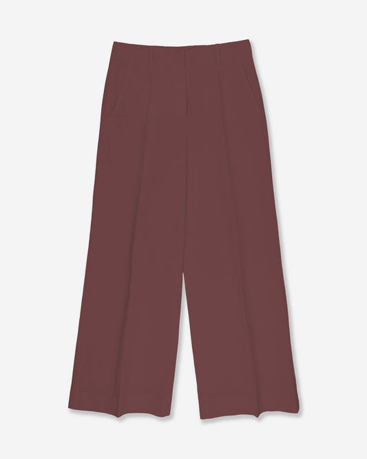 Regular Fit-Hose aus Baumwolltwill und Leinen