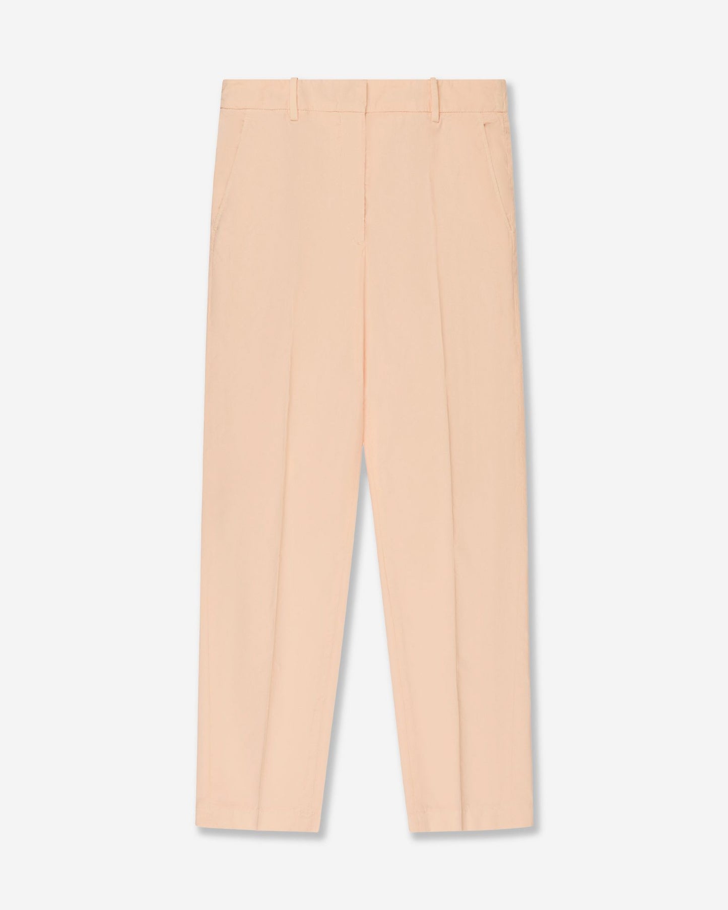 Incotex - Regular fit cotton poplin trousers - nude