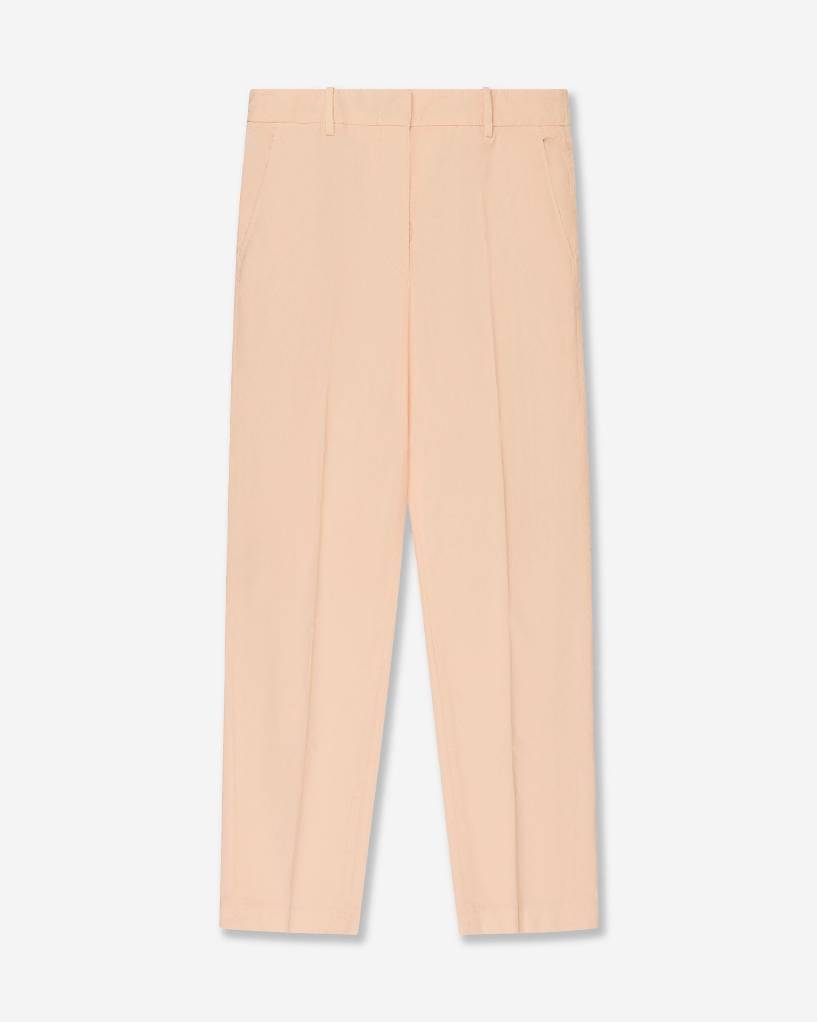 Incotex - Regular fit cotton poplin trousers - nude