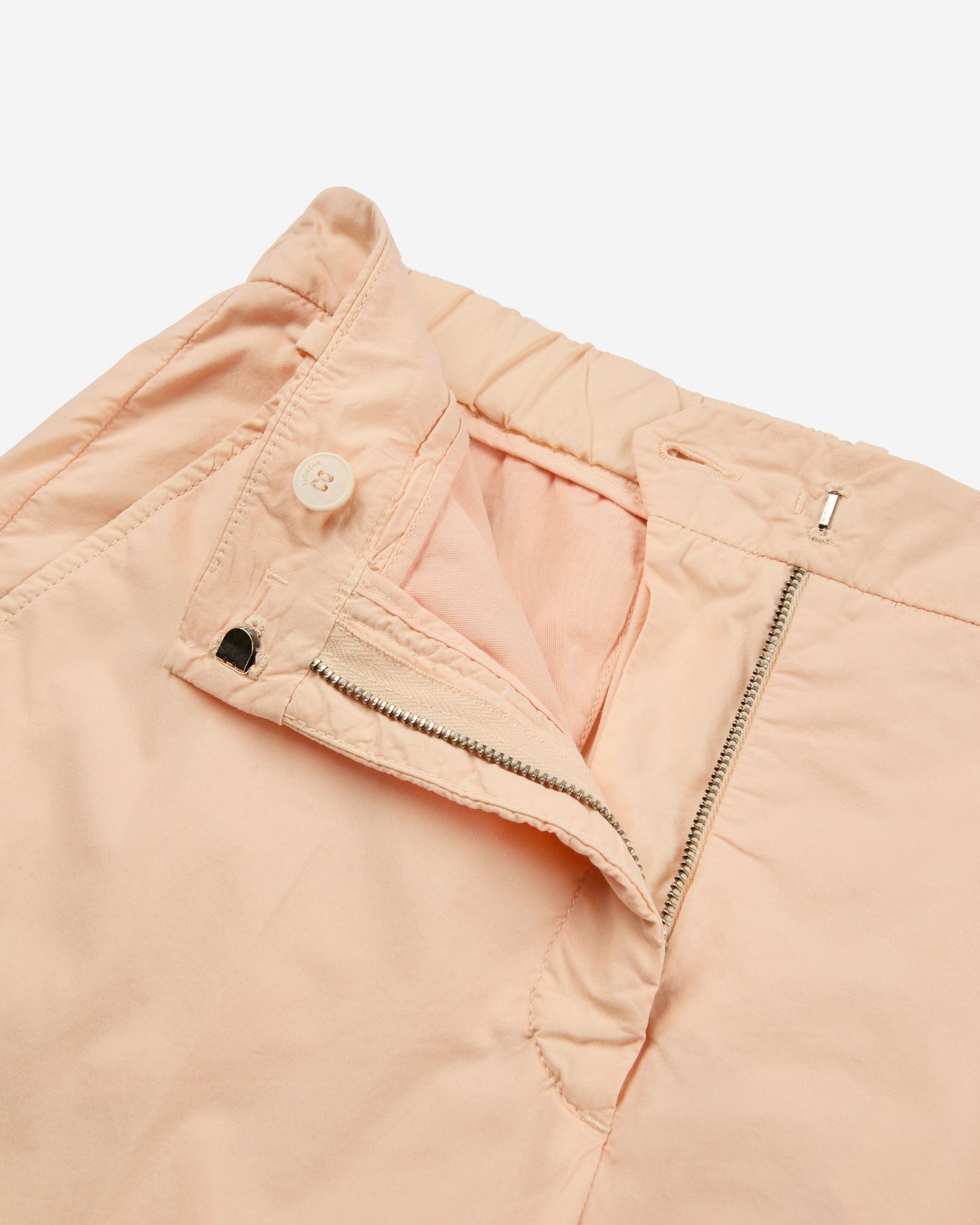 Incotex - Regular fit cotton poplin trousers - nude