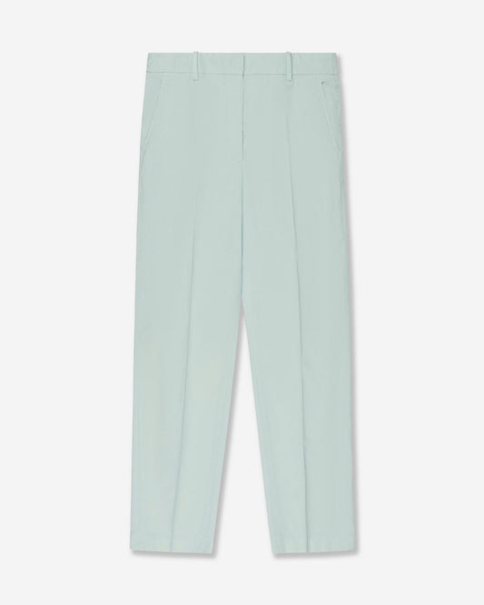 Incotex - Regular fit cotton poplin trousers - sea blue