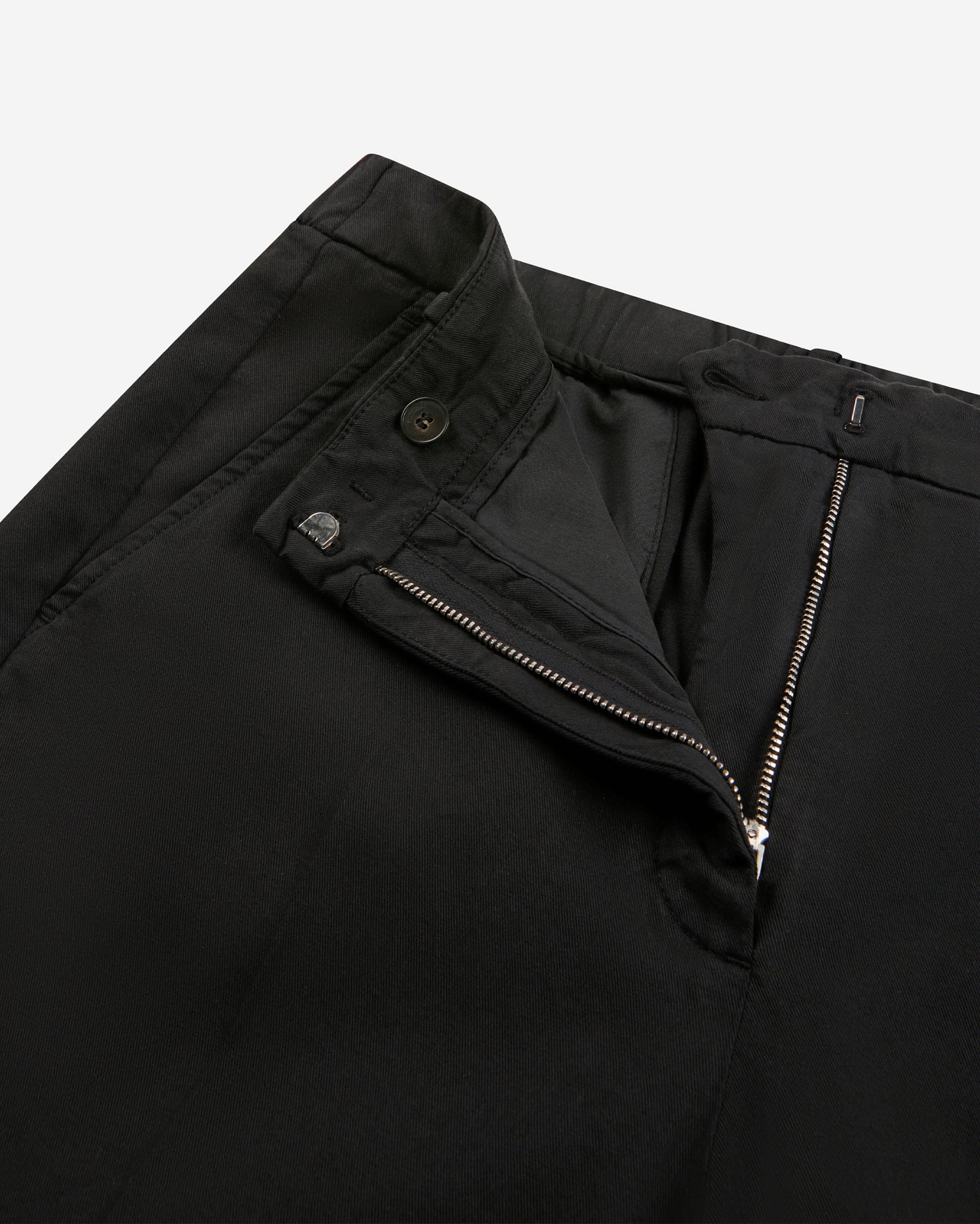 Regular fit trousers in cotton gabardine and lyocell