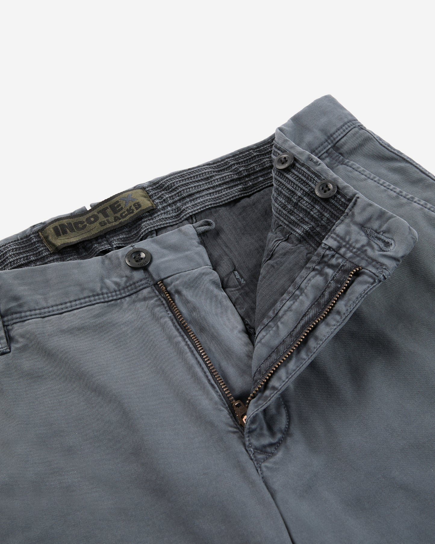 Slim-fit certified stretch gabardine trousers