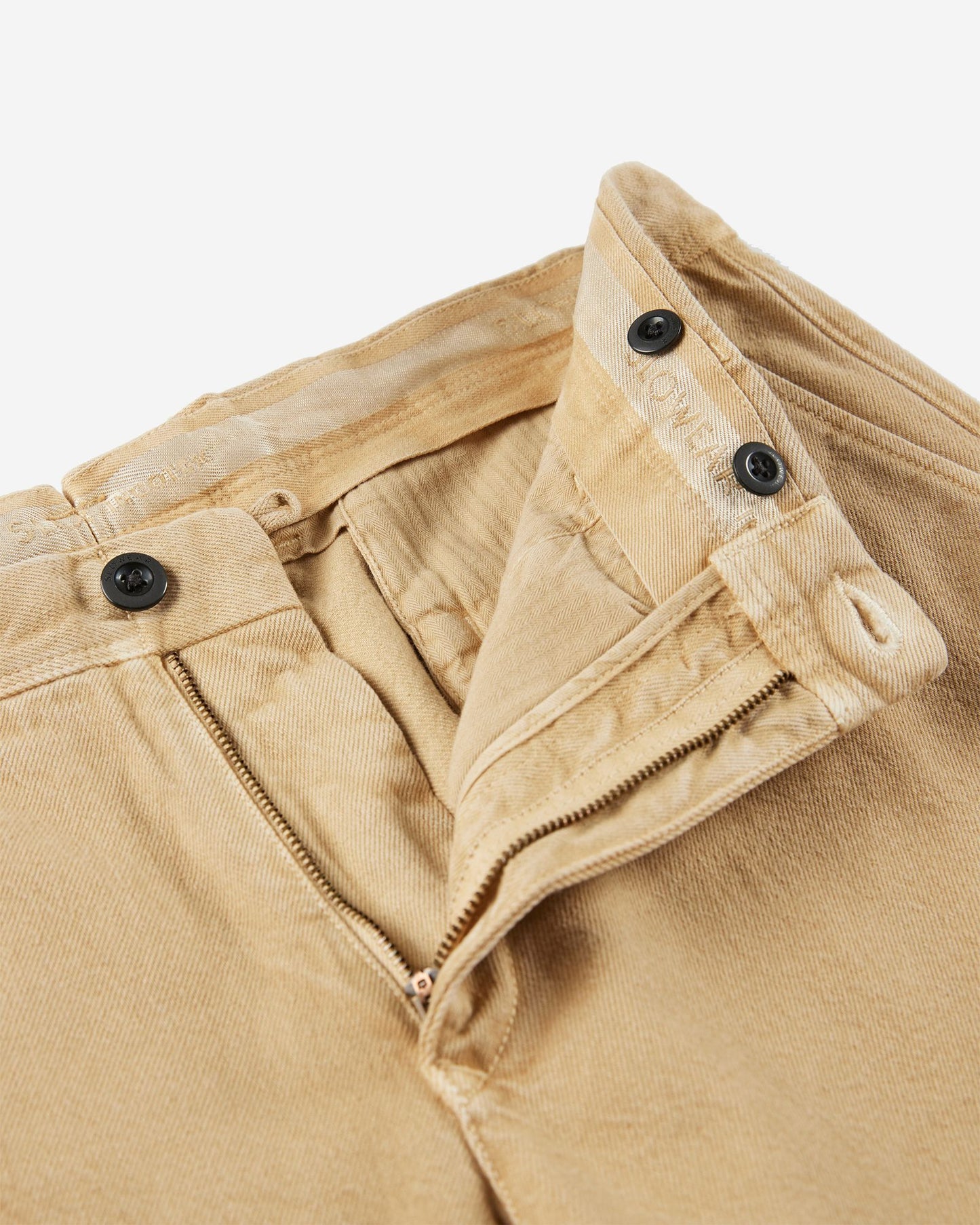 Slim fit cotton bull trousers