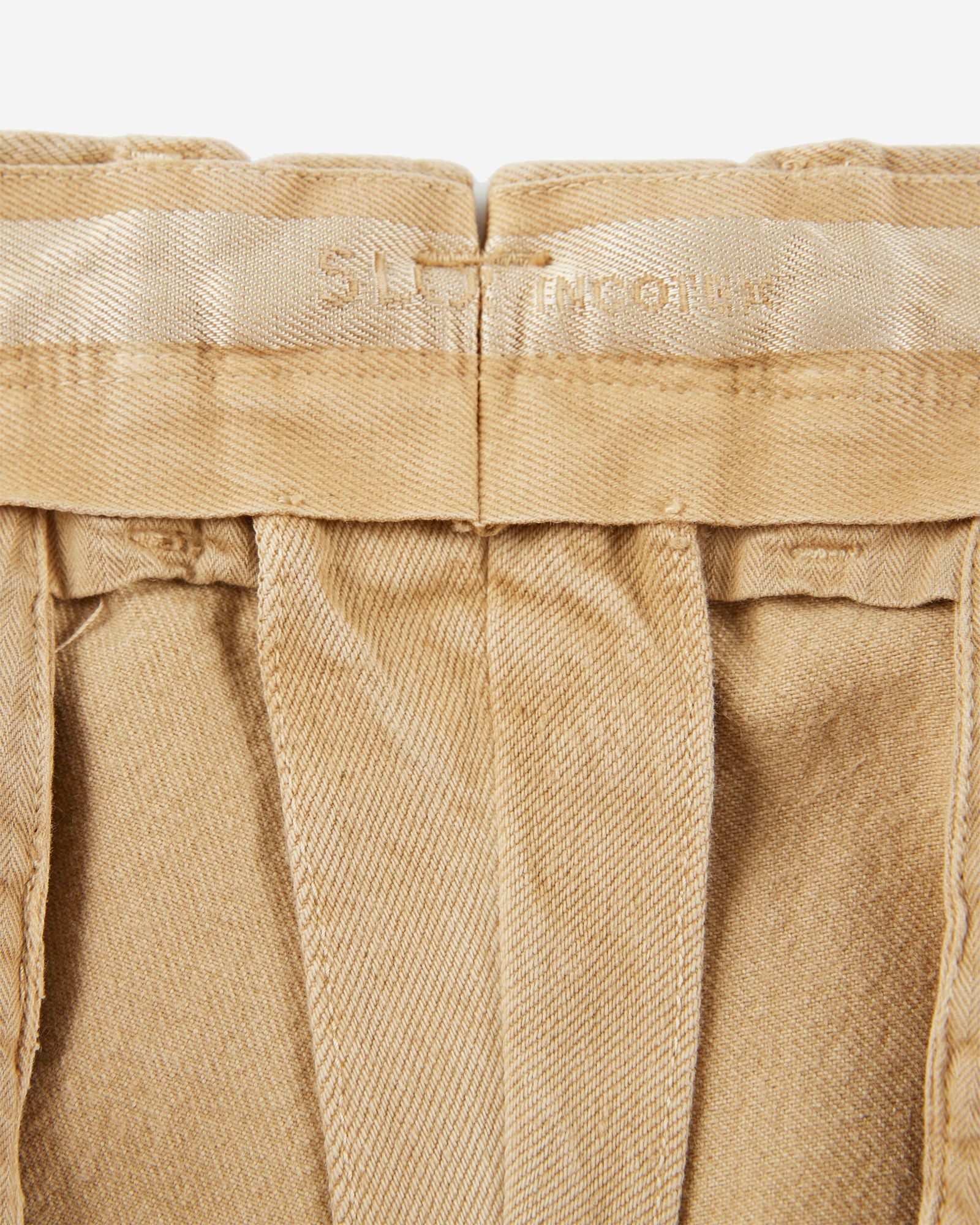 Slim fit cotton bull trousers