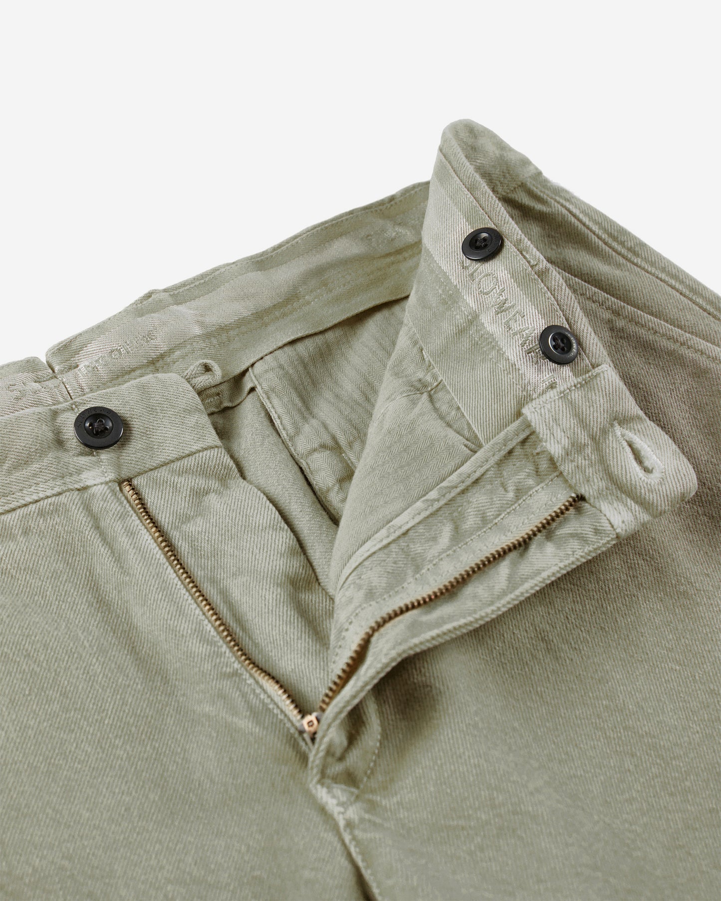 Slim fit cotton bull trousers