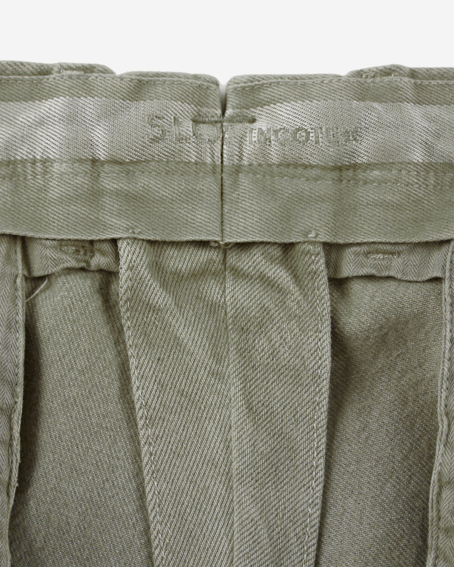 Slim fit cotton bull trousers