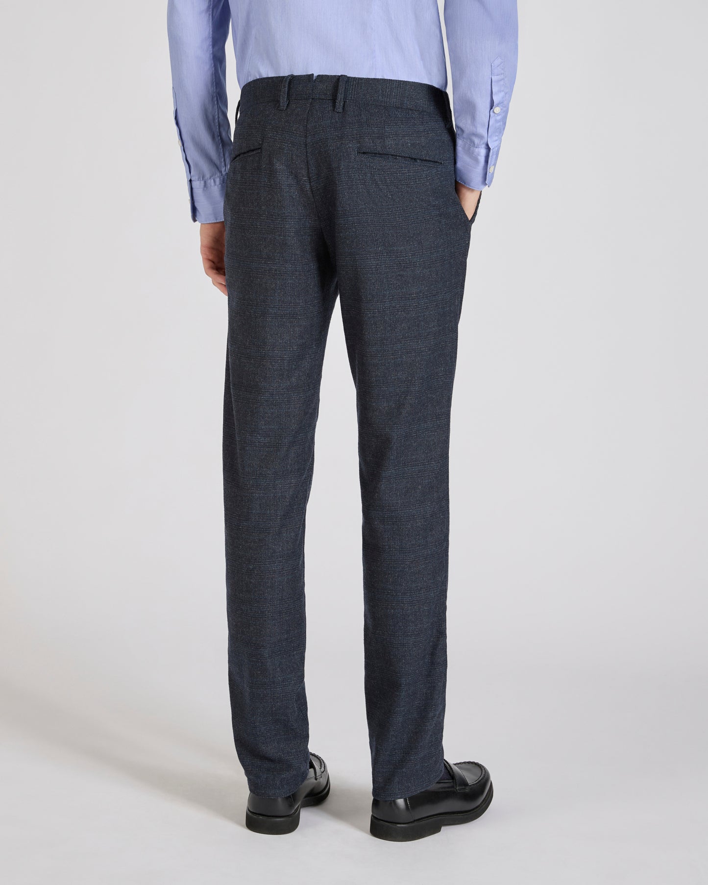 Slim fit wool trousers