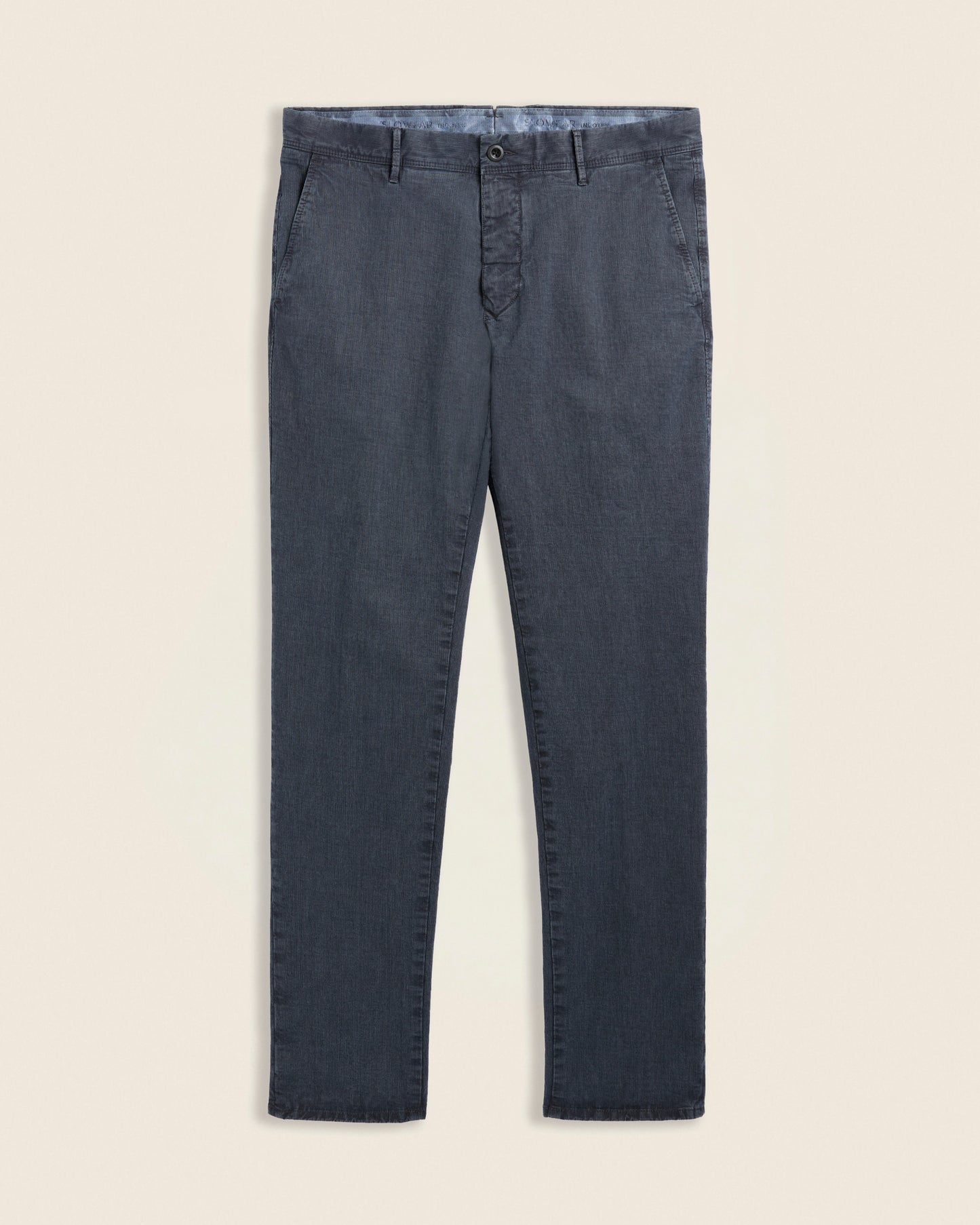 Slim fit stretch cotton trousers