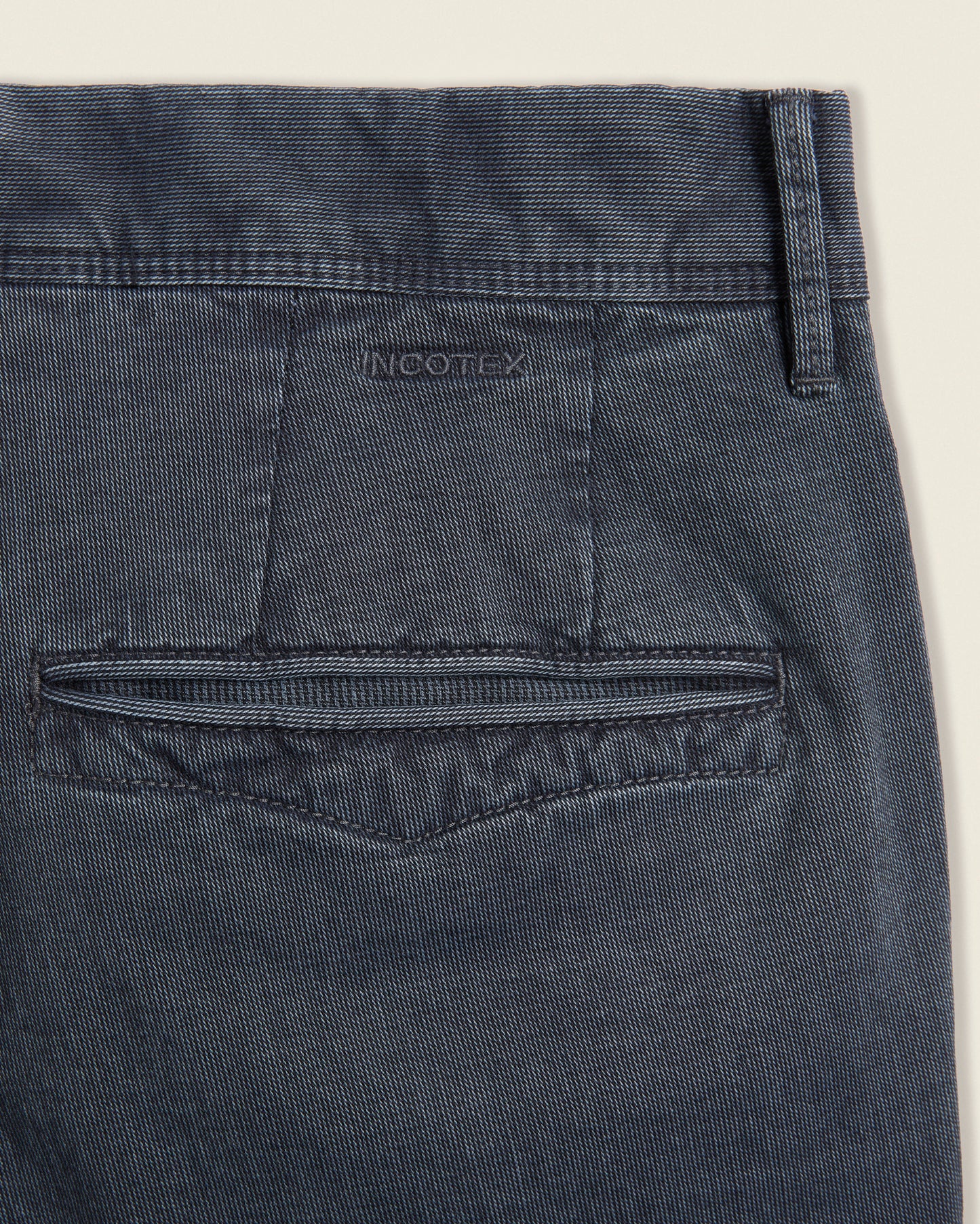 Slim fit stretch cotton trousers