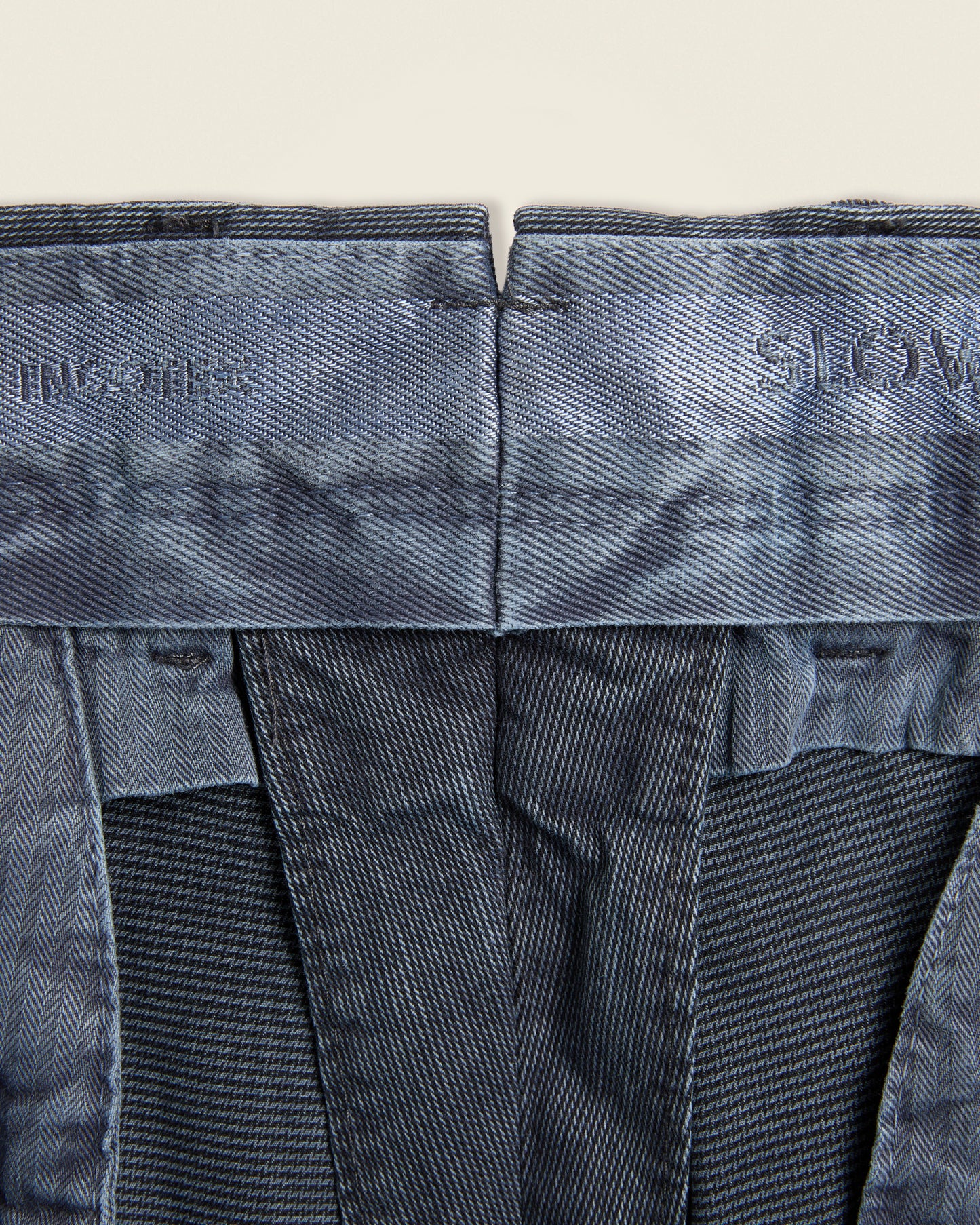 Slim fit stretch cotton trousers
