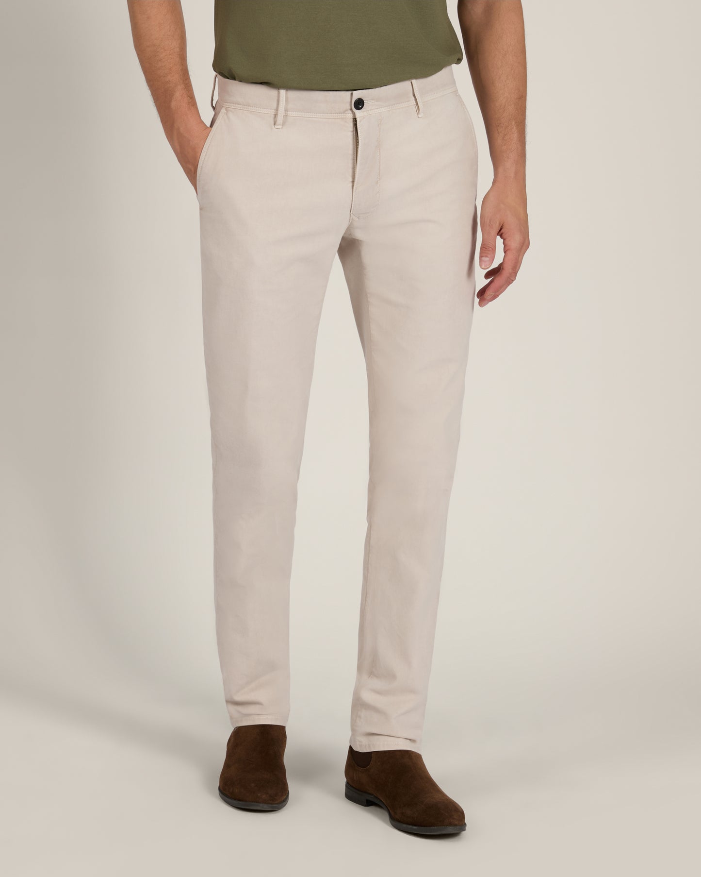 Pantalone slim fit in Tricochino