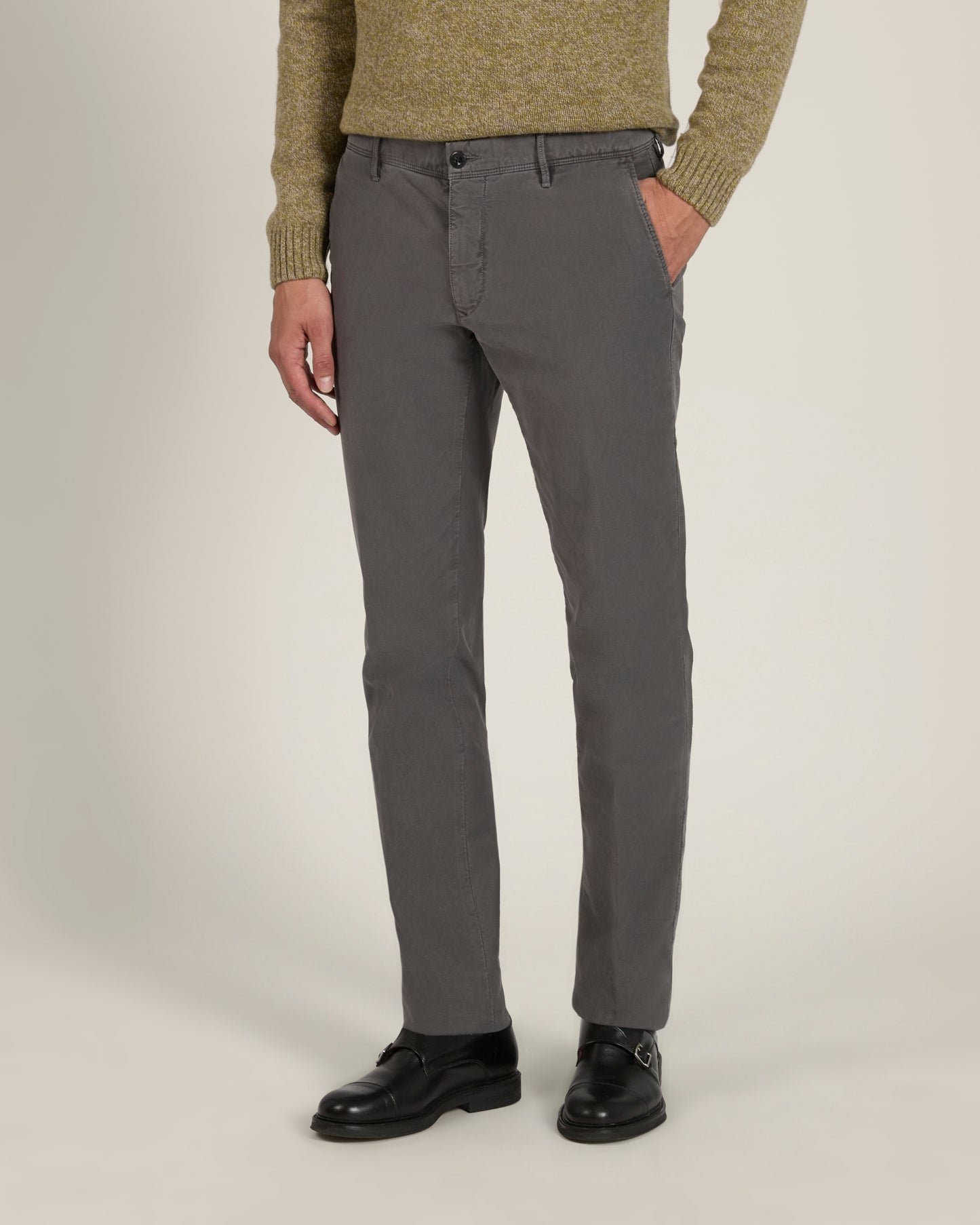 Pantalone slim fit in Tricochino