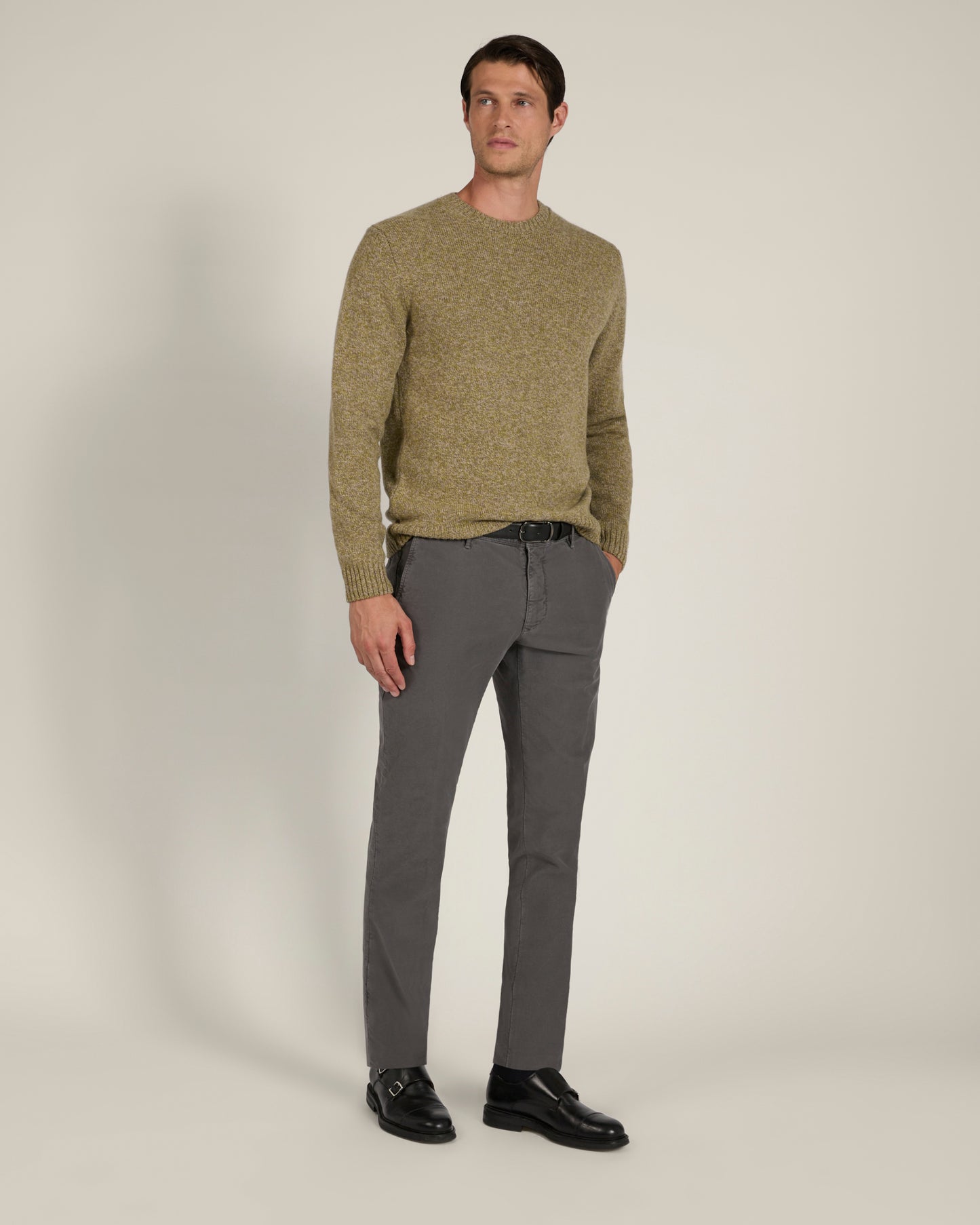 Pantalone slim fit in Tricochino