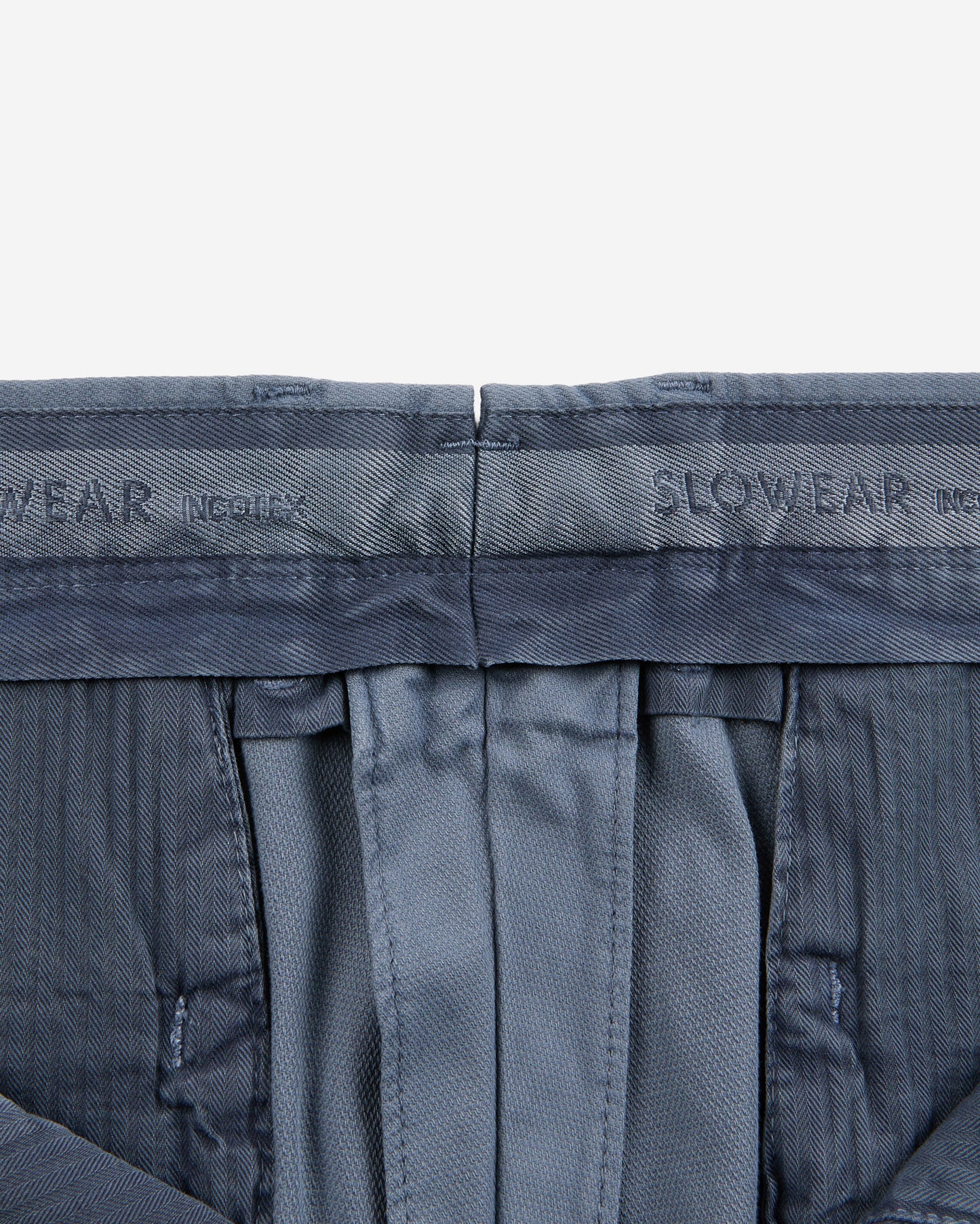 Slim fit stretch cotton trousers