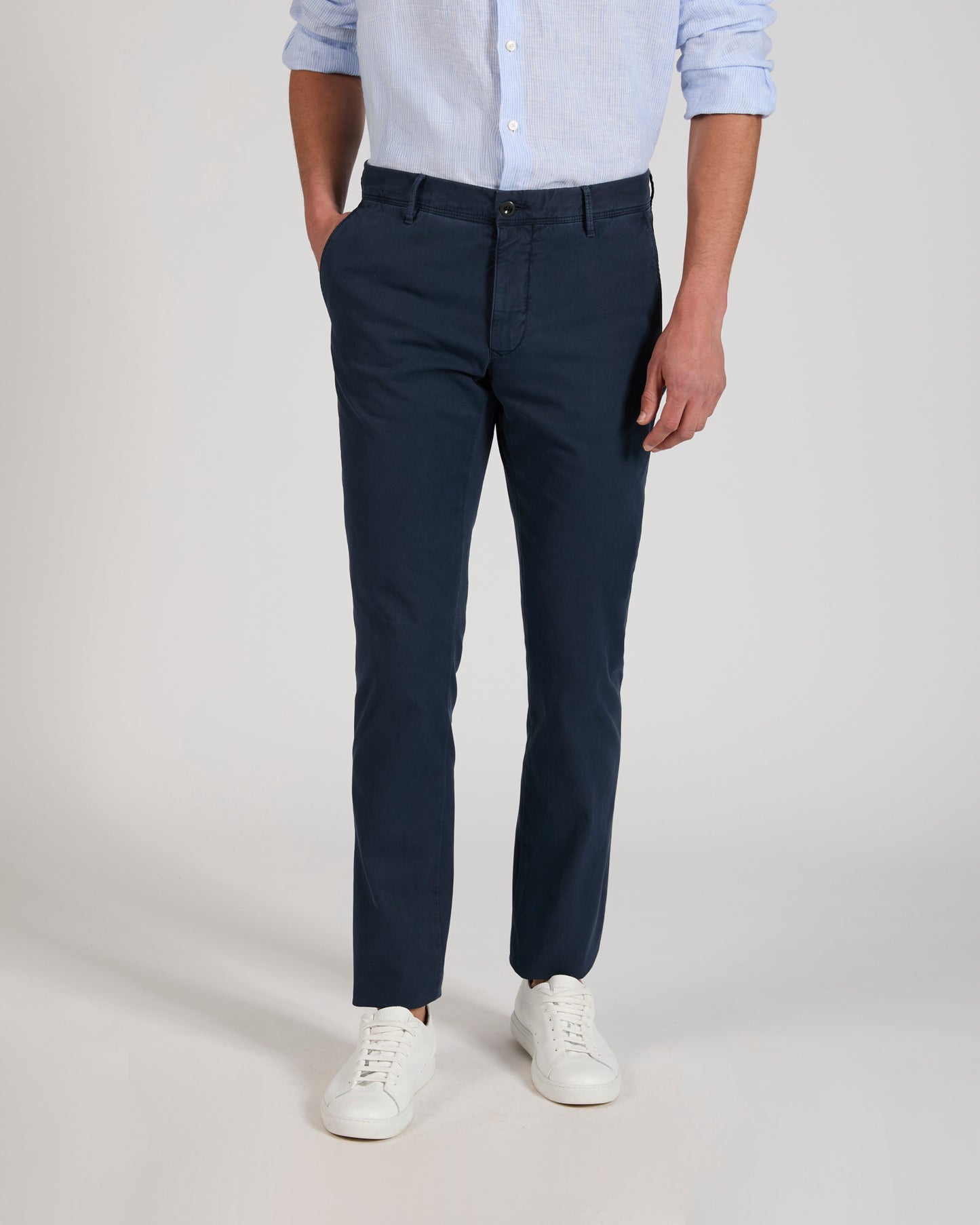 Pantalone slim fit in cotone stretch