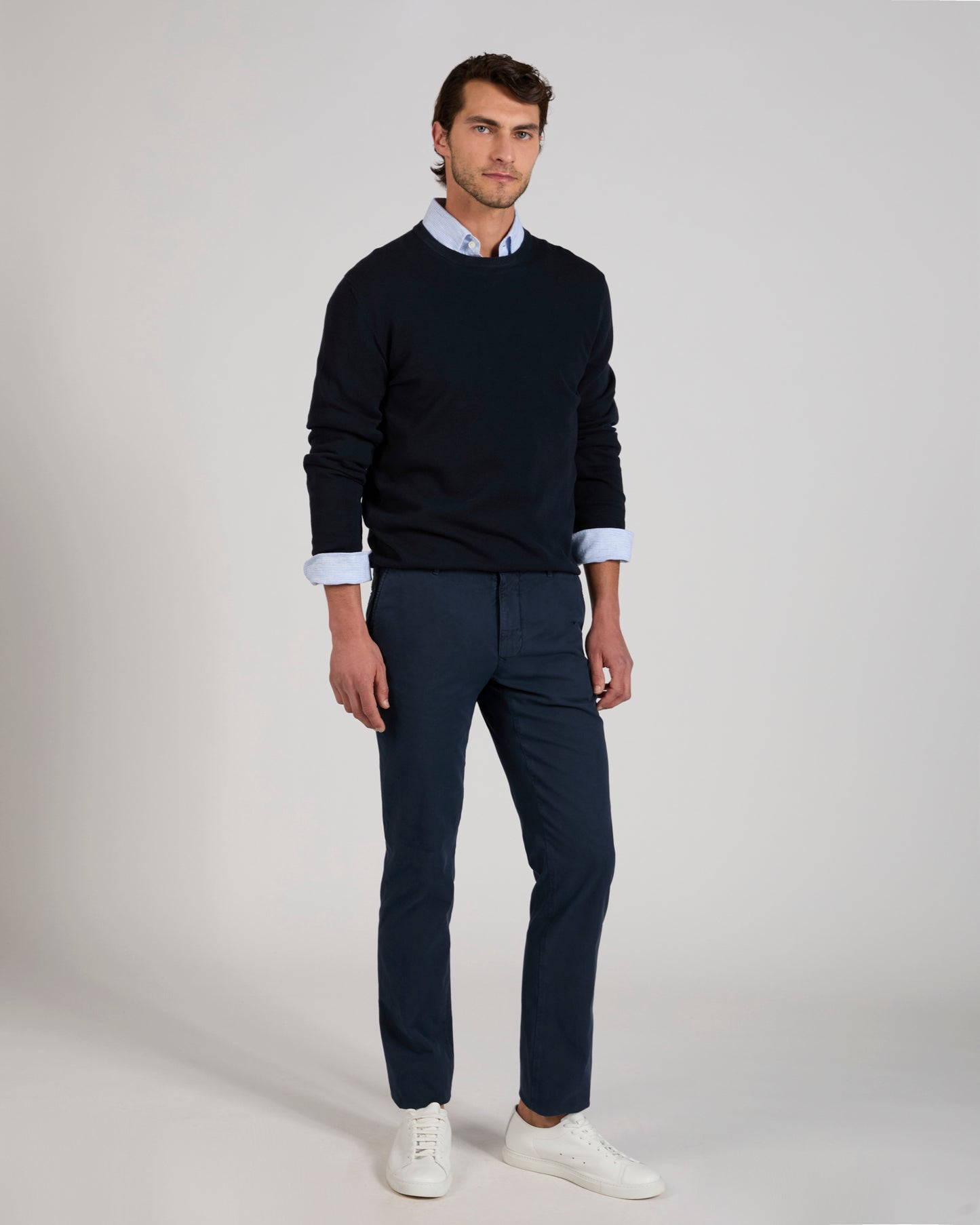 Pantalone slim fit in cotone stretch