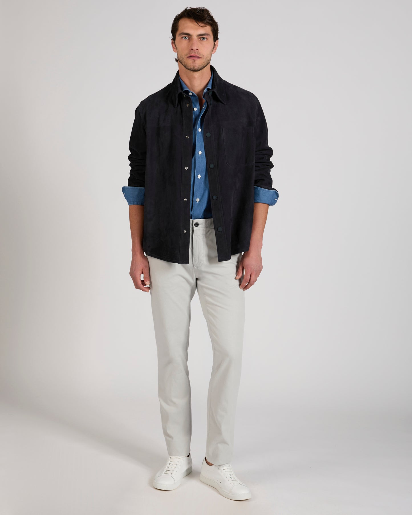 Pantalone slim fit in cotone stretch