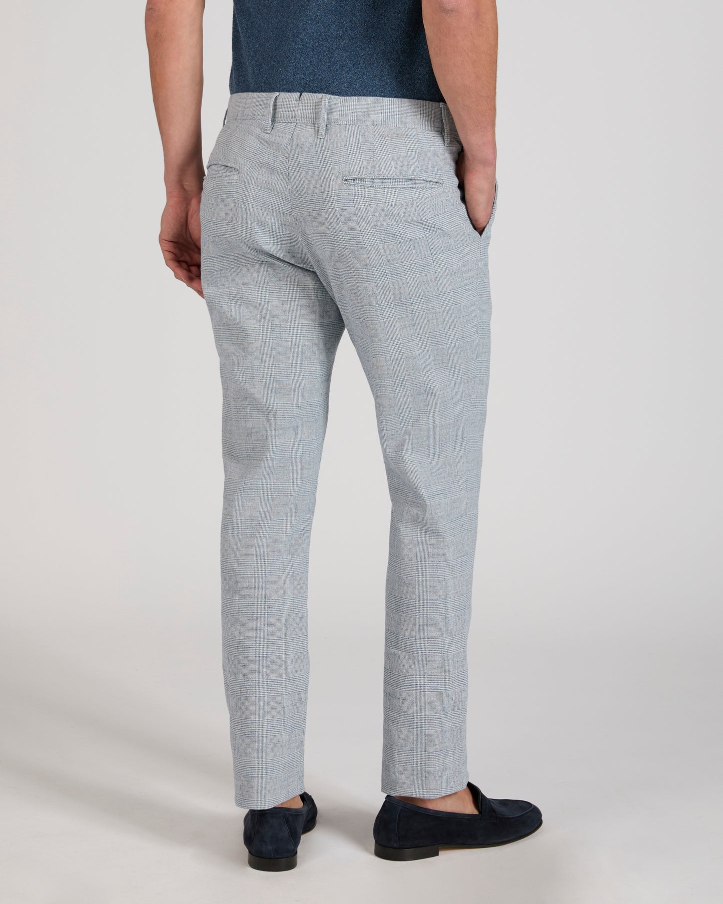 Pantalon slim fit en coton stretch