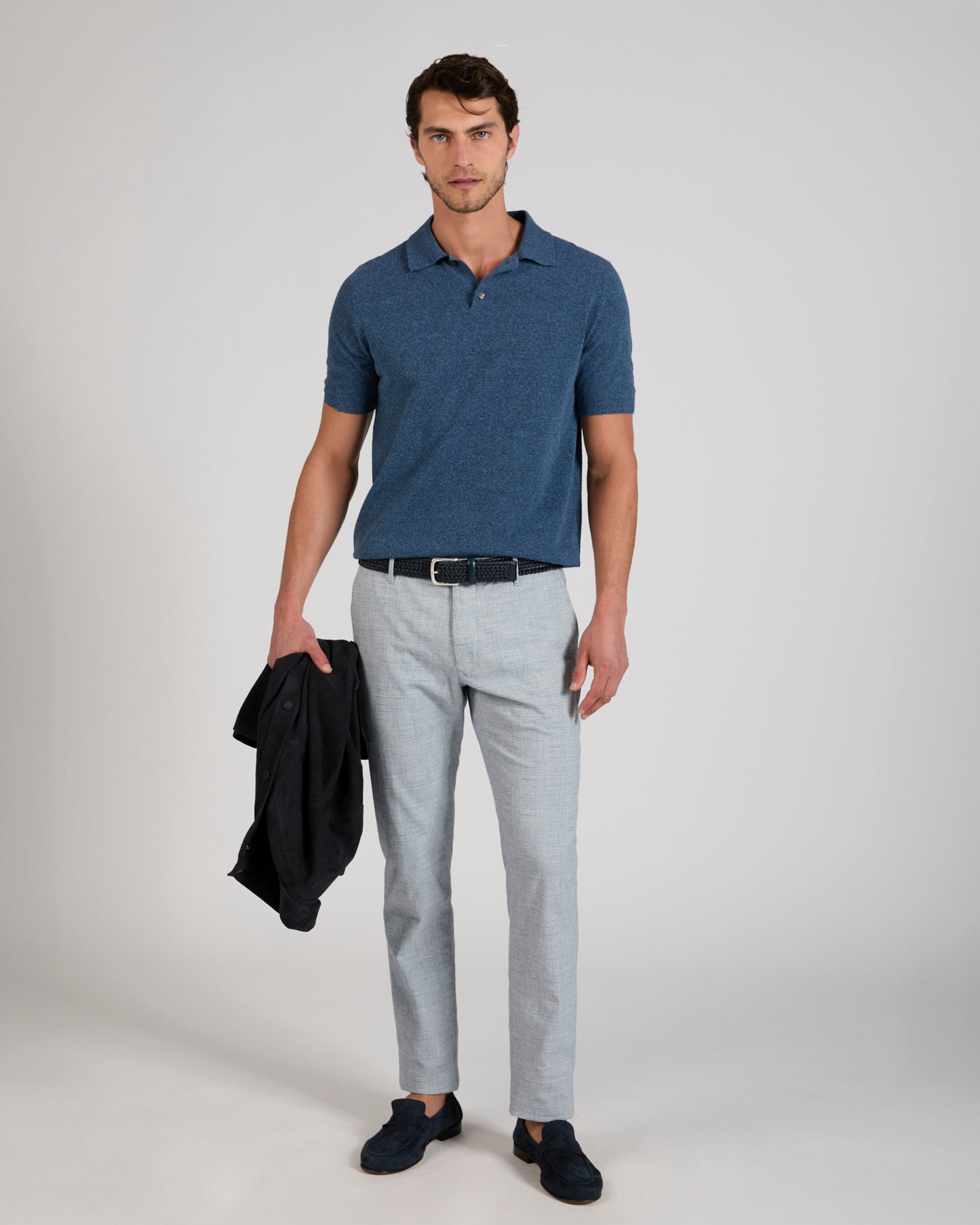 Pantalon slim fit en coton stretch