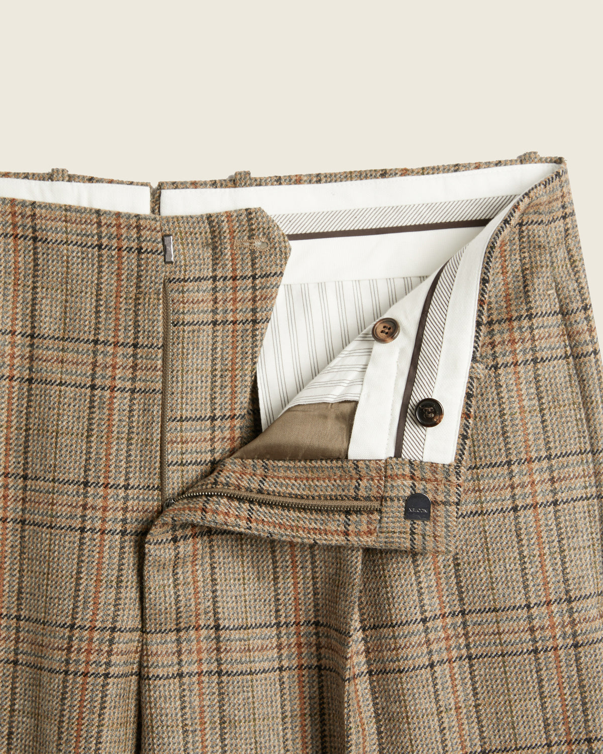 Pantalone straight fit in lana Shetland