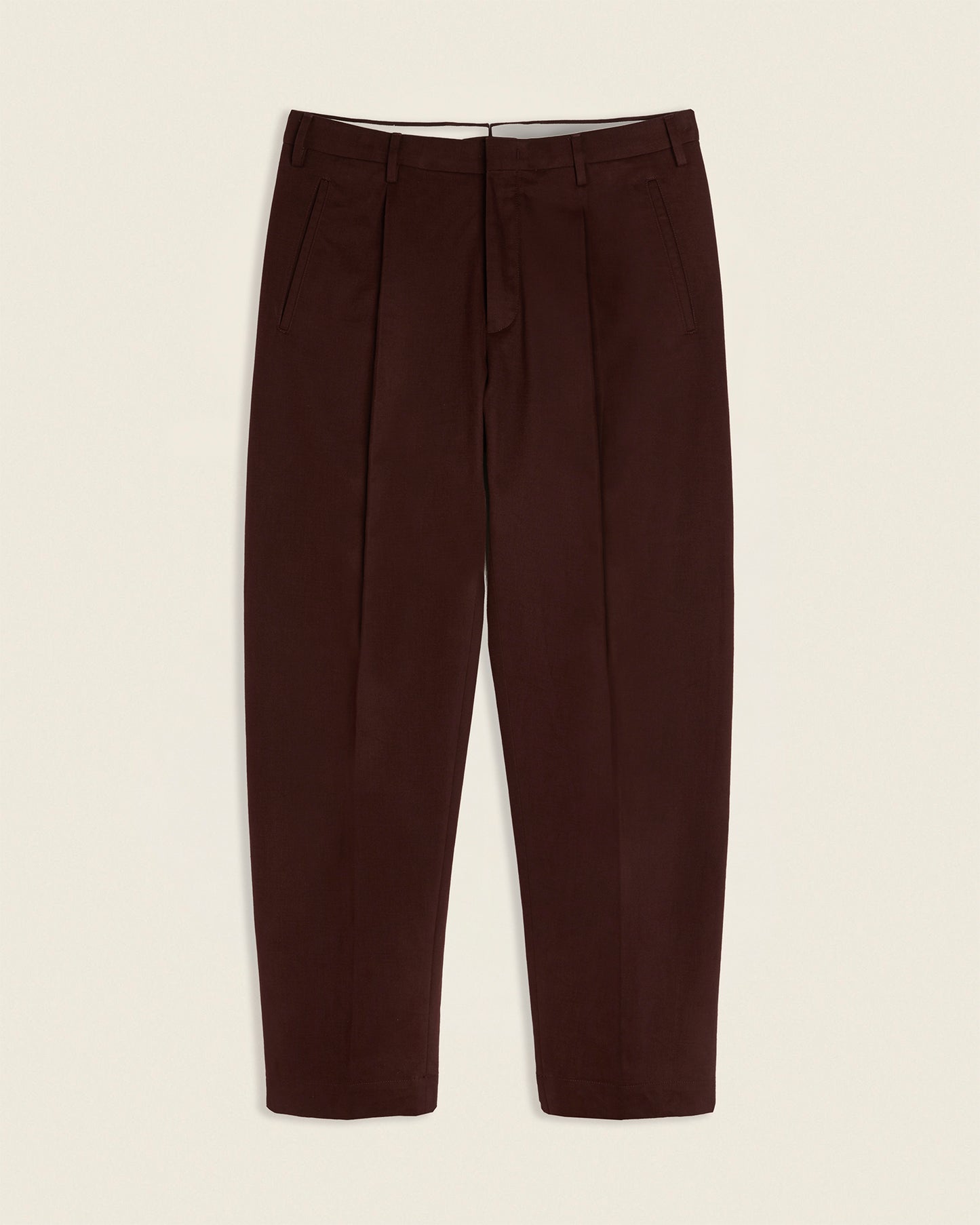 Pantalone seamless fit in gabardina di cashmere