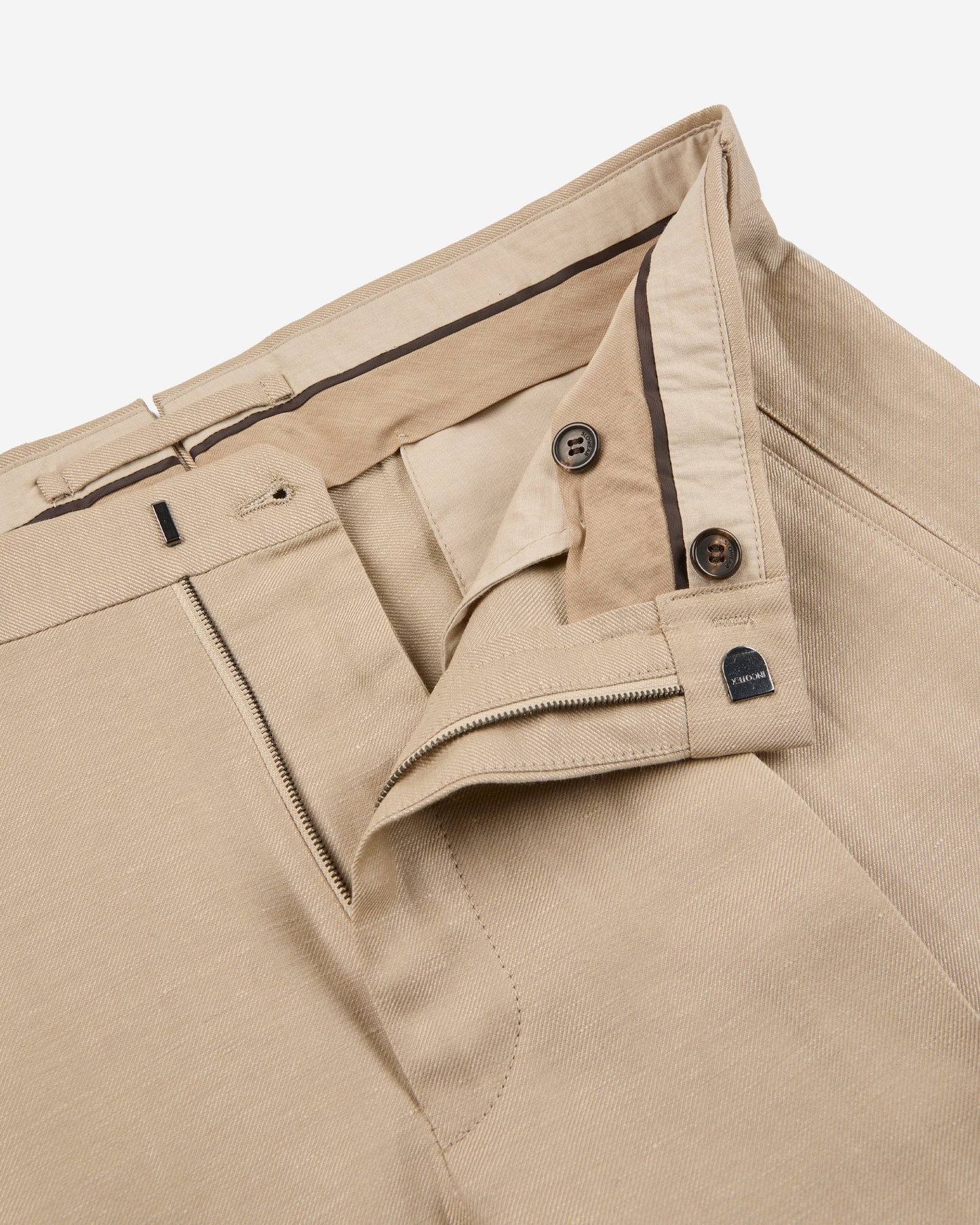 Pantalone seamless in lana e lino