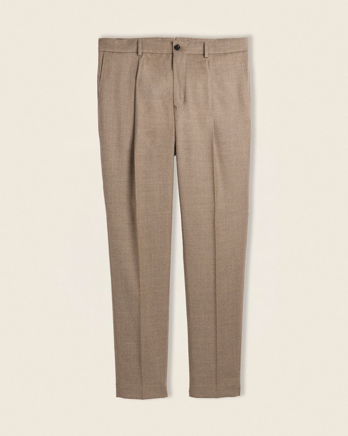 Incotex - Flexpant tapered-fit wool flannel trousers - medium beige