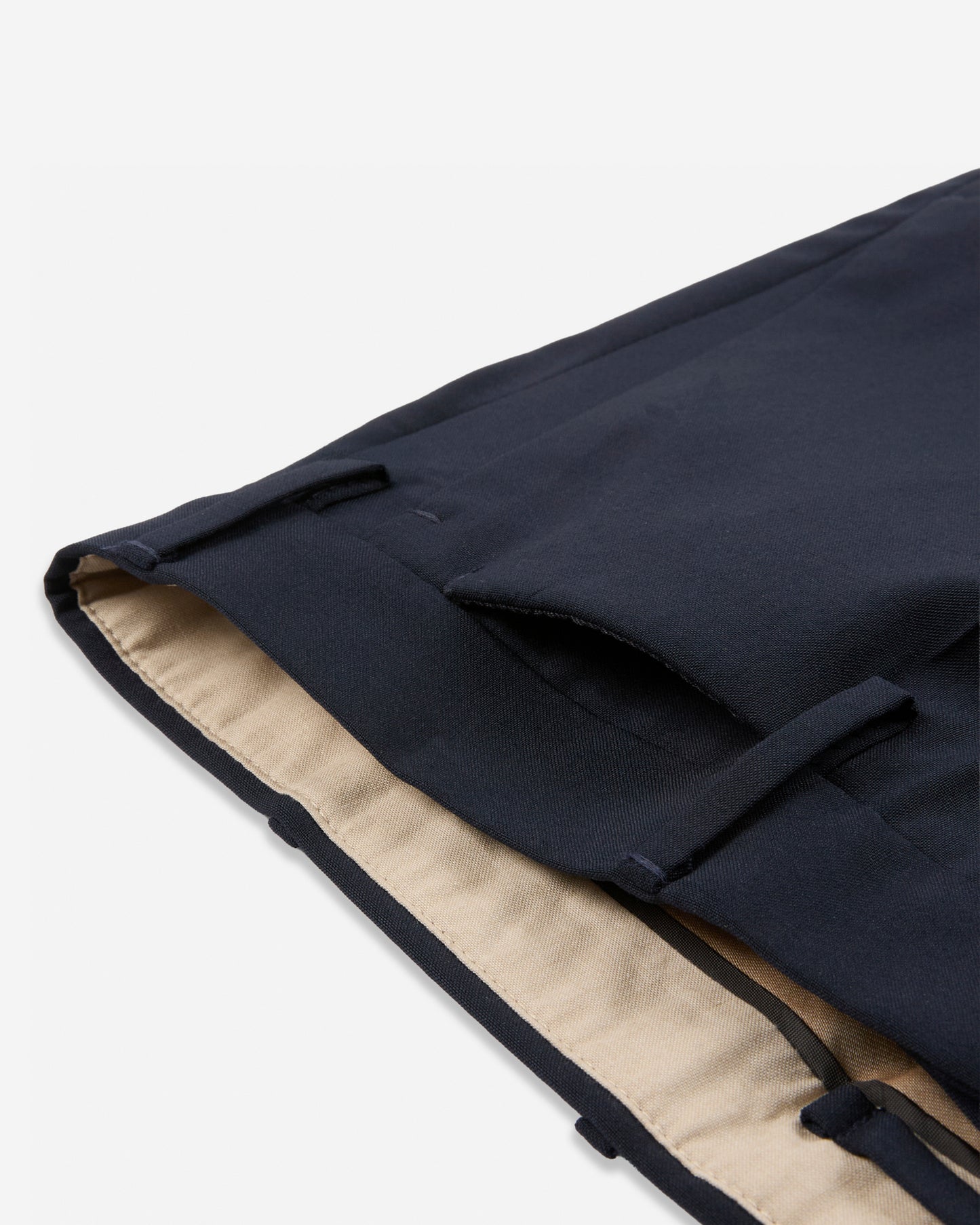 Slim fit tropical wool trousers