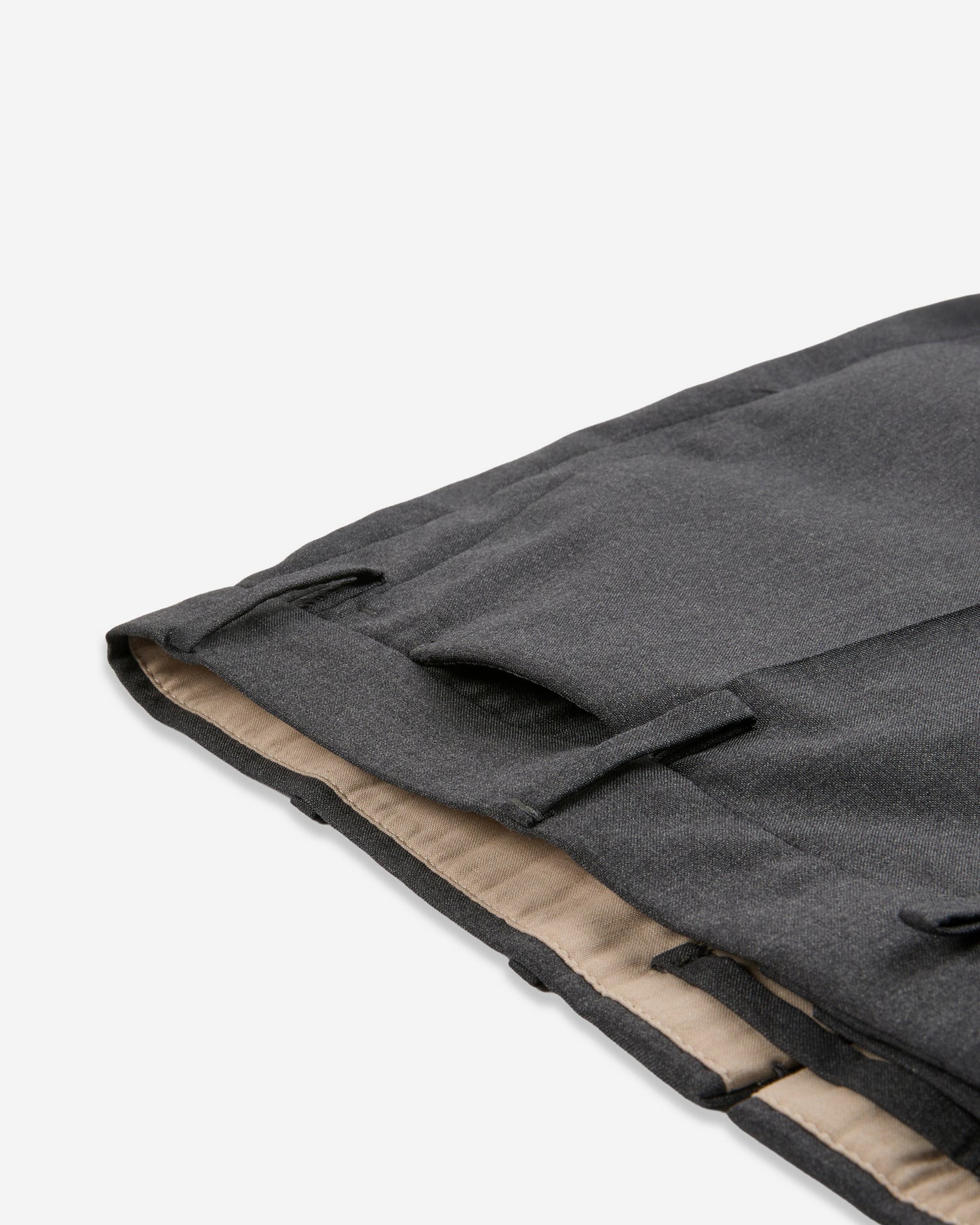 Slim fit tropical wool trousers