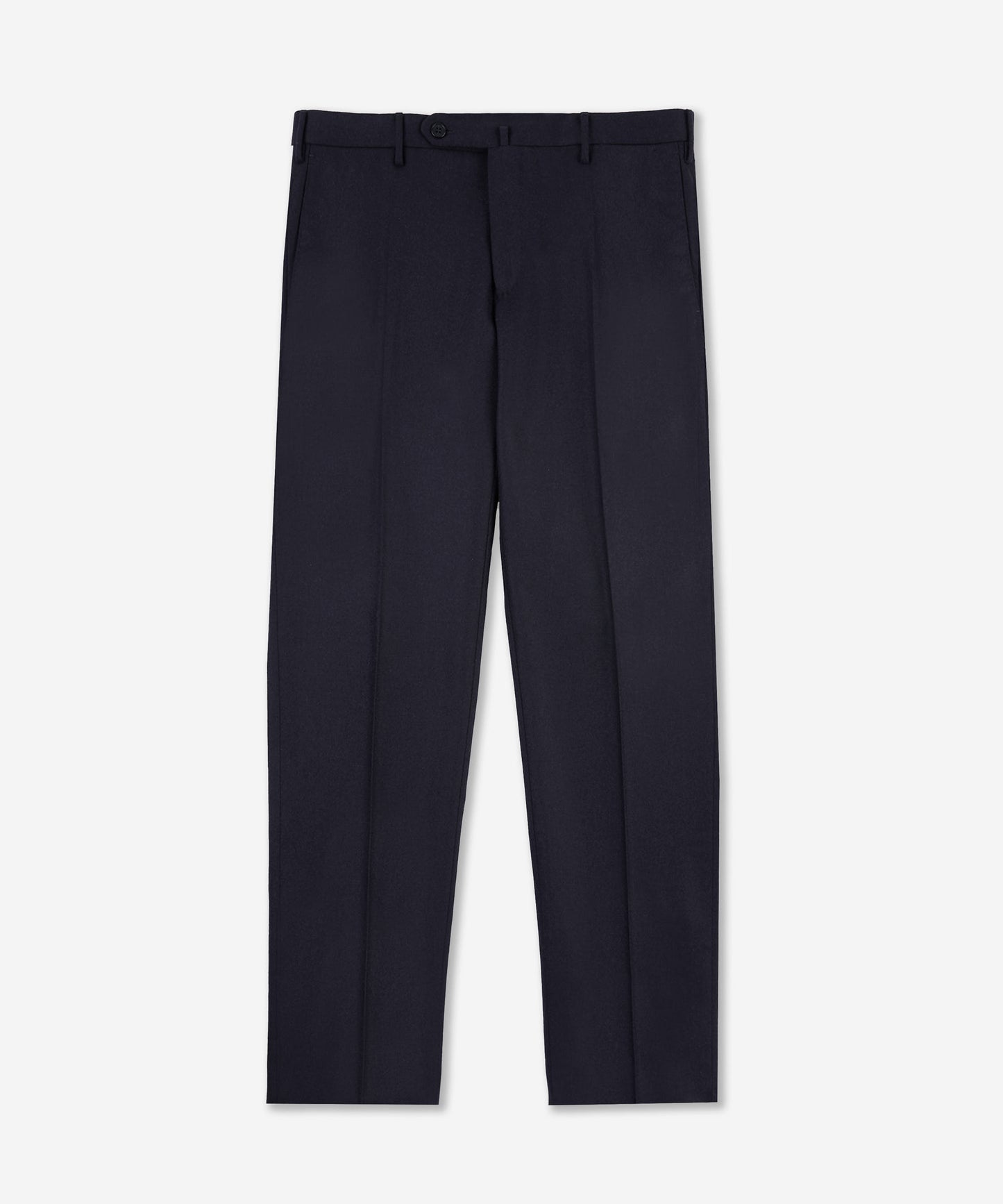 Incotex Pantalone slim fit in flanella di lana e cashmere blu
