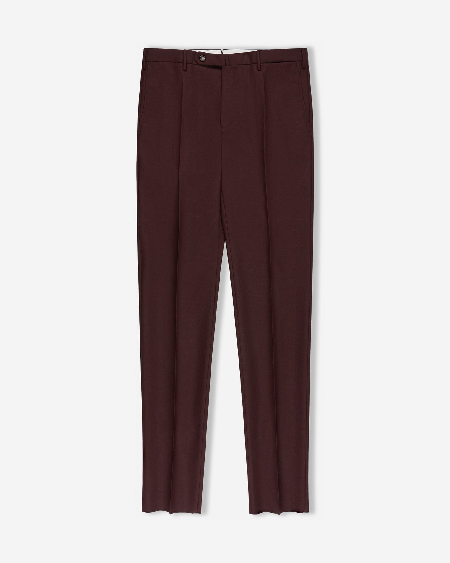 Slim fit virgin wool and mohair twill trousers