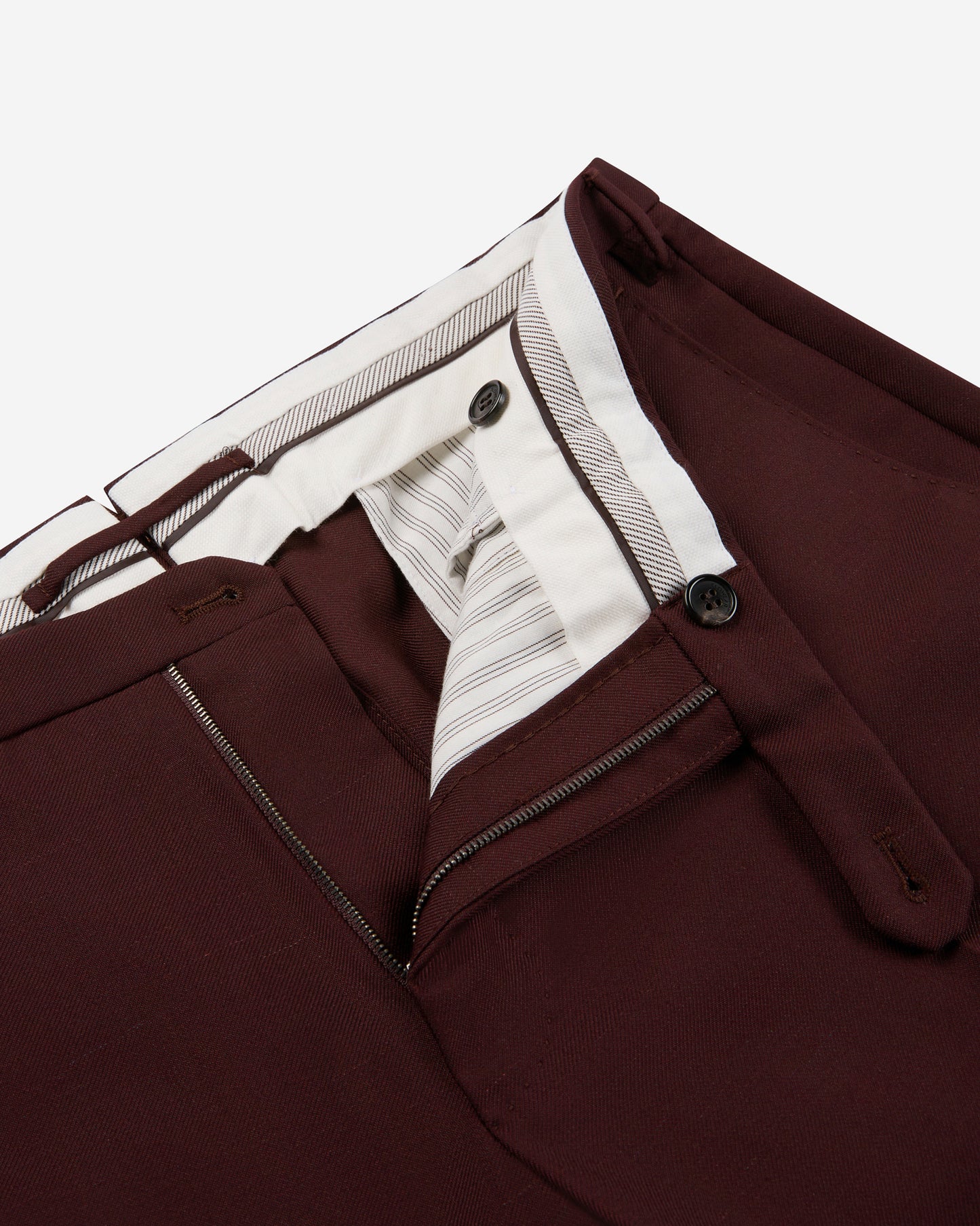 Slim fit virgin wool and mohair twill trousers