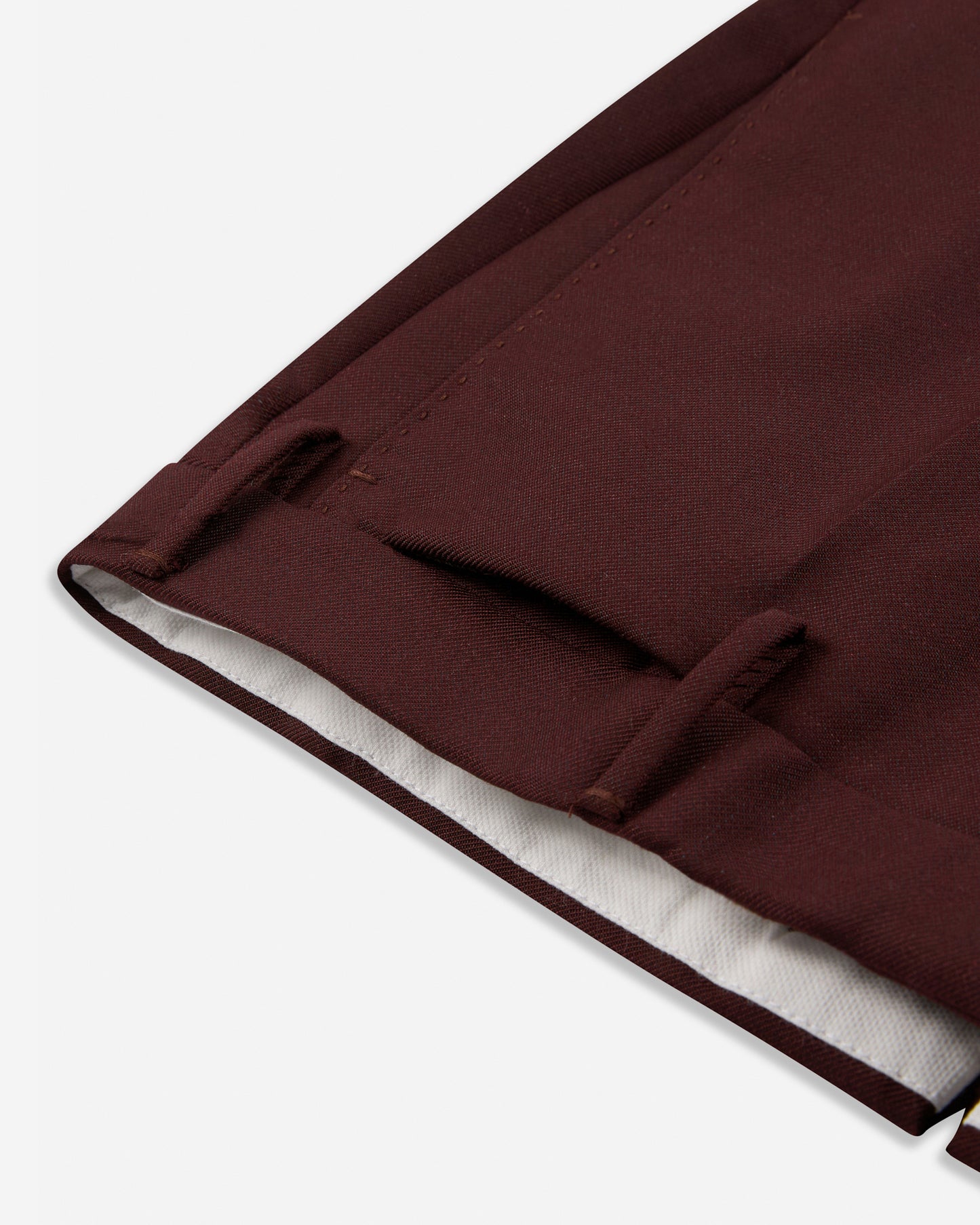 Slim fit virgin wool and mohair twill trousers