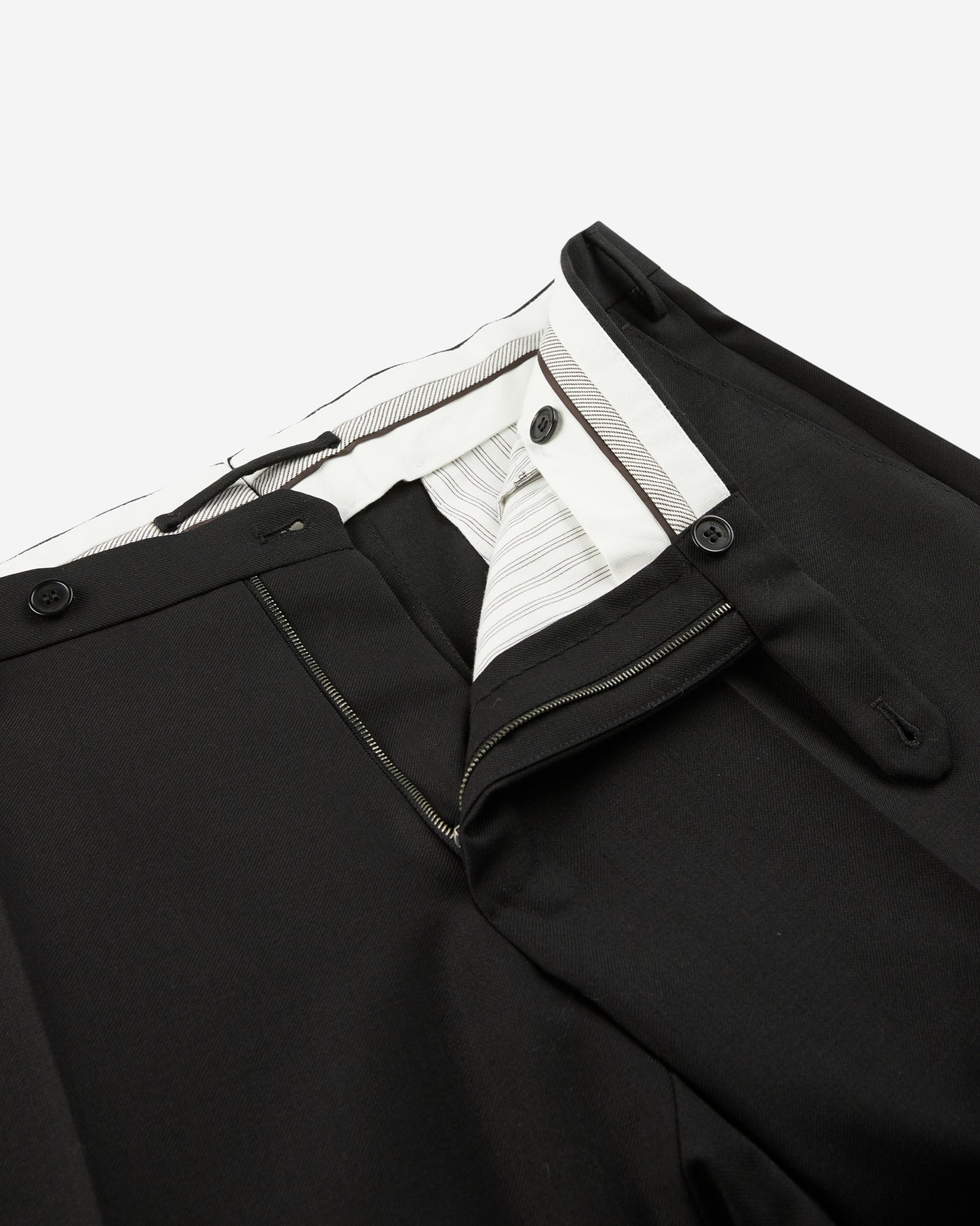 Pantalone slim fit in twill di lana e Mohair