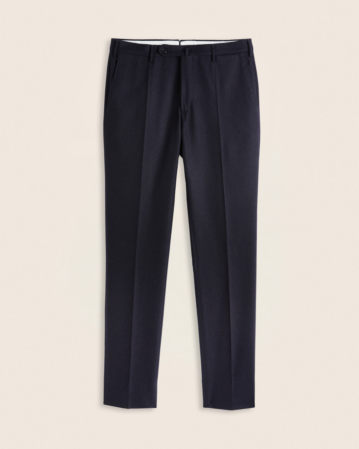 Pantalone slim fit in flanella di lana e cashmere