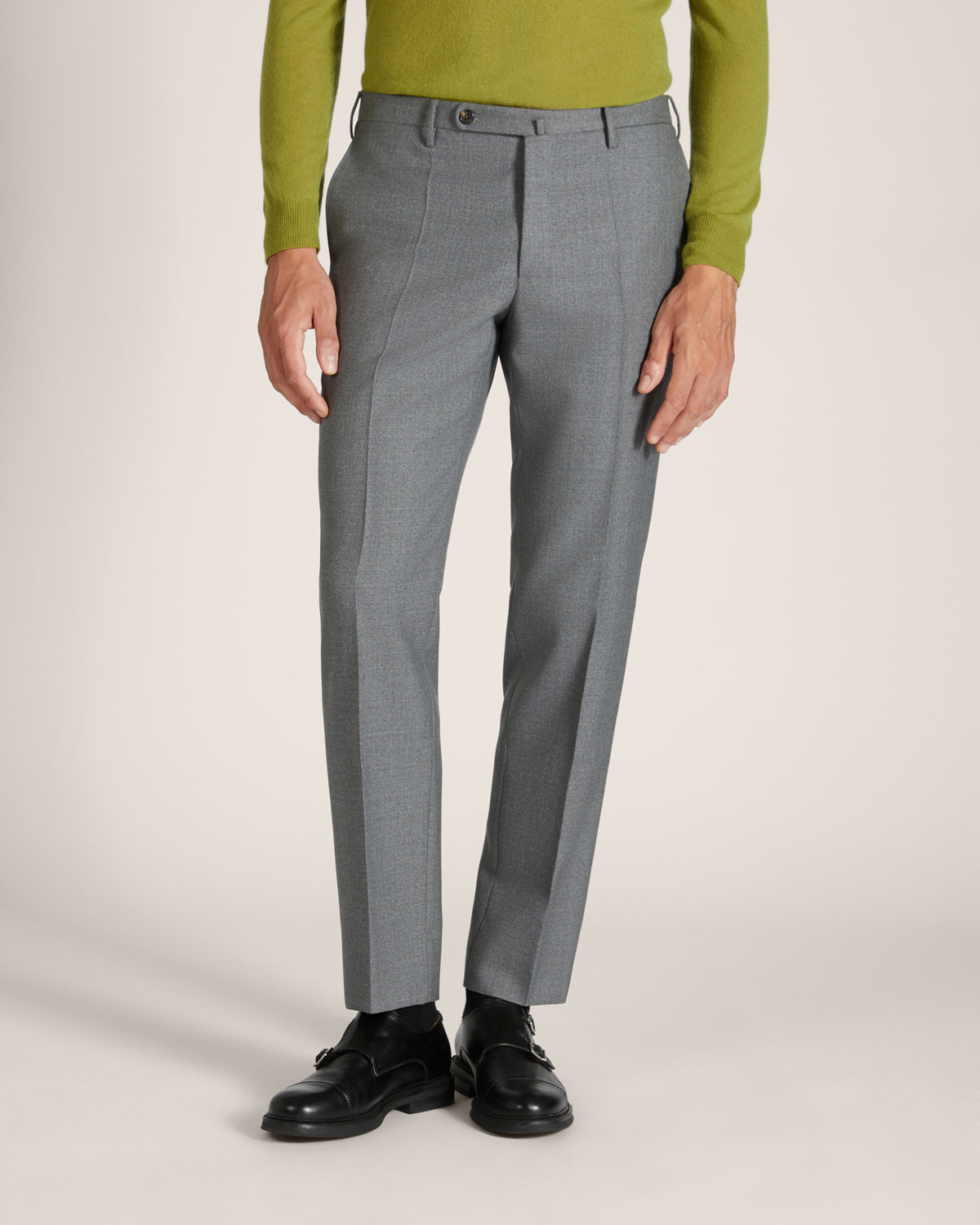 Regular-Fit Hose aus 4-fädiger Wolle