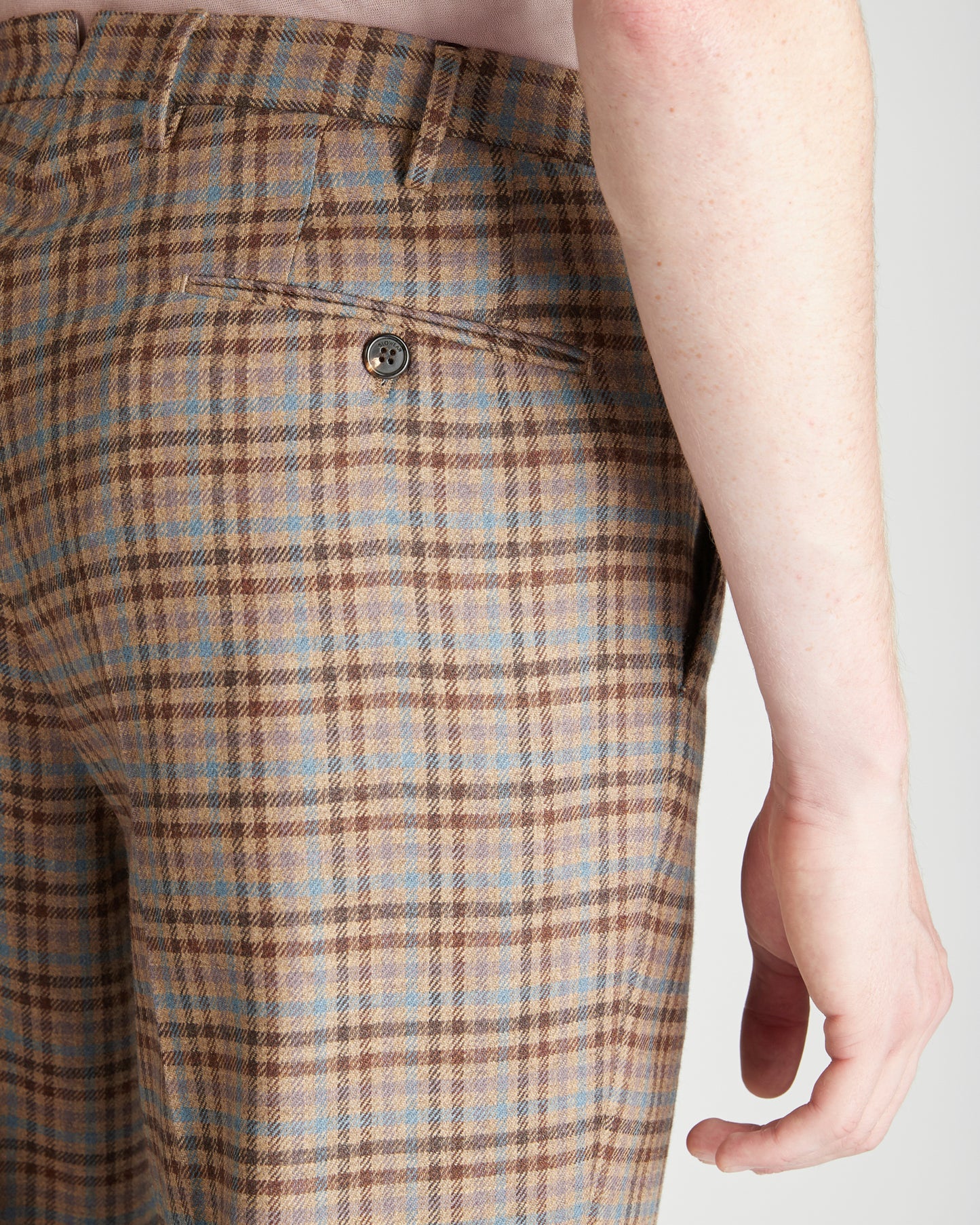 ウールとカシミア・レギュラーフィットパンツ