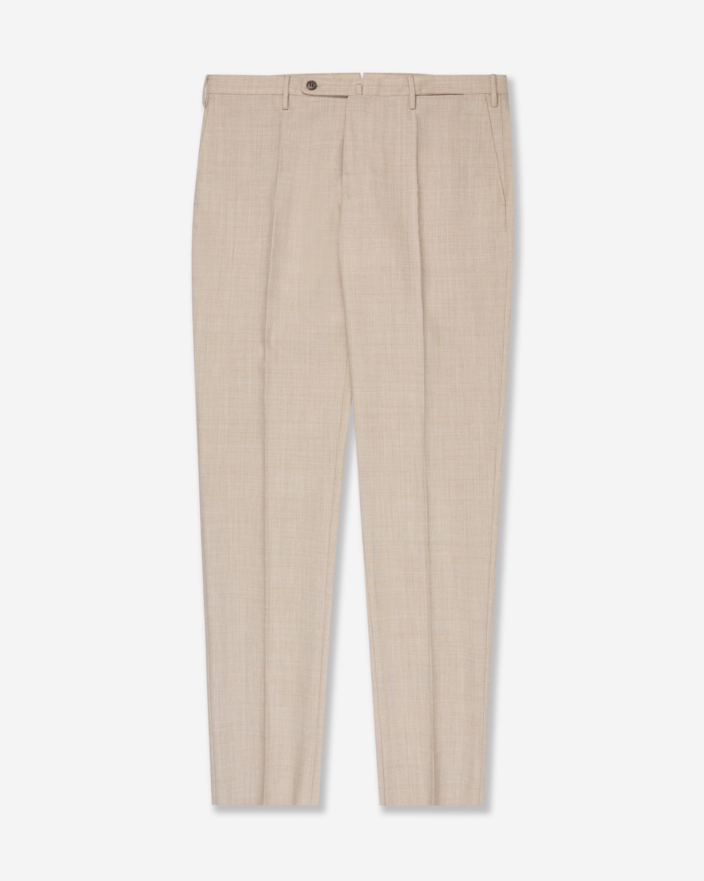 Regular fit wool fabric trousers