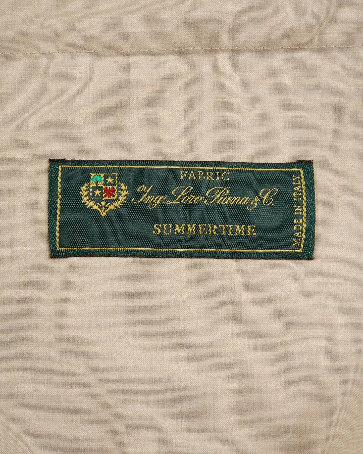 Regular fit wool, linen and silk fabric trousers