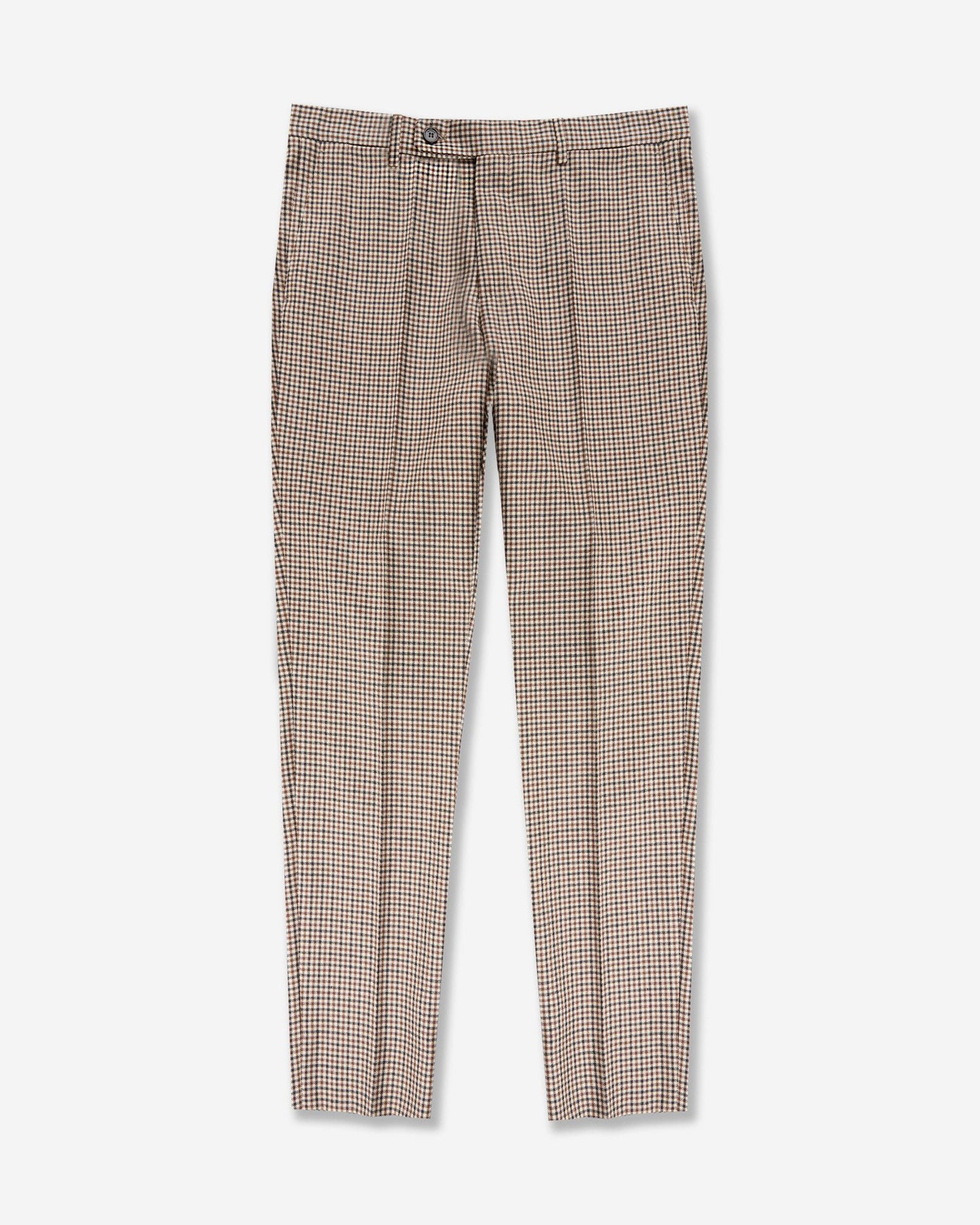 Tapered fit wool trousers